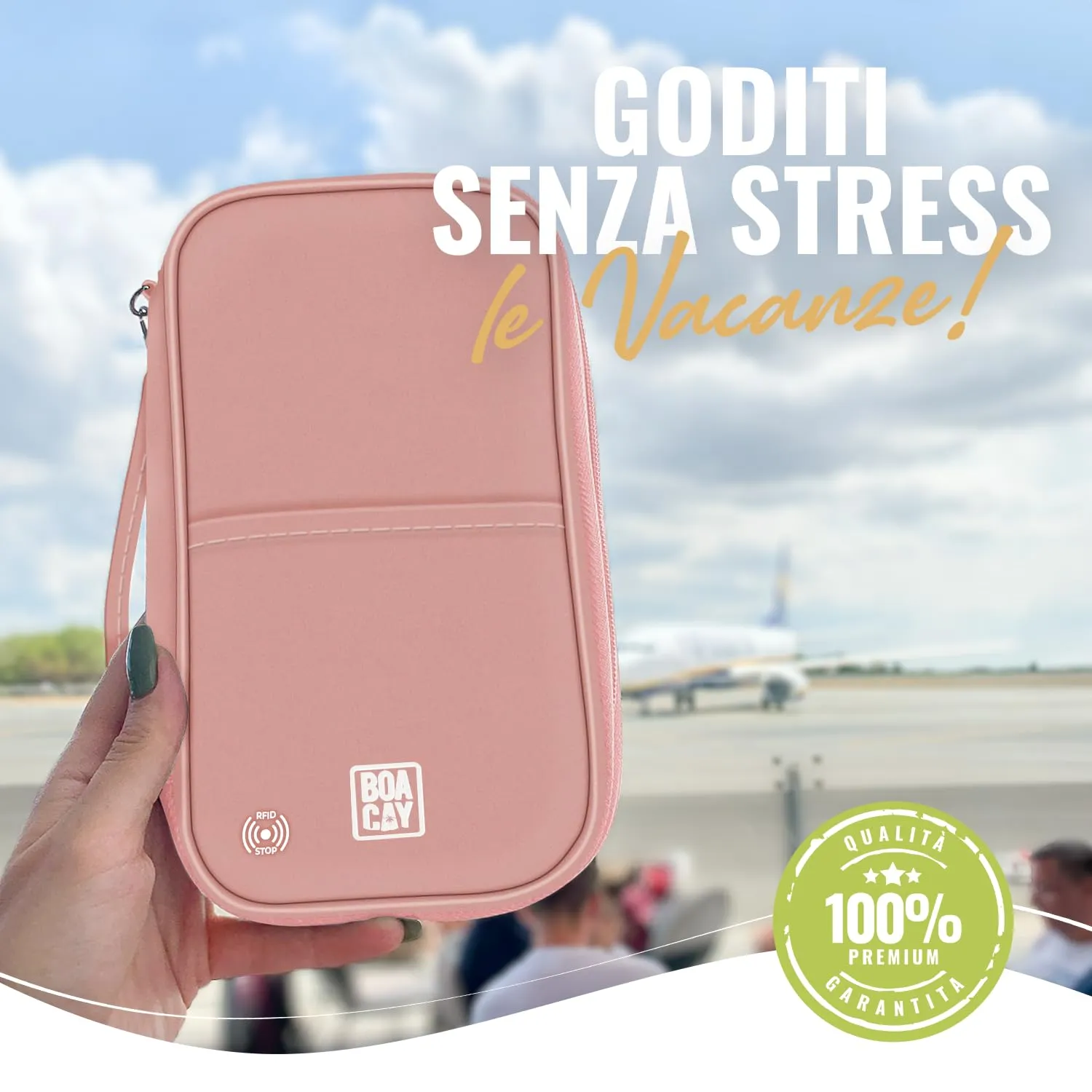 BOACAY Porta Passaporto per Famiglia con RFID, Portadocumenti da Viaggio Impermeabile per Donna e Uomo - immagine 7