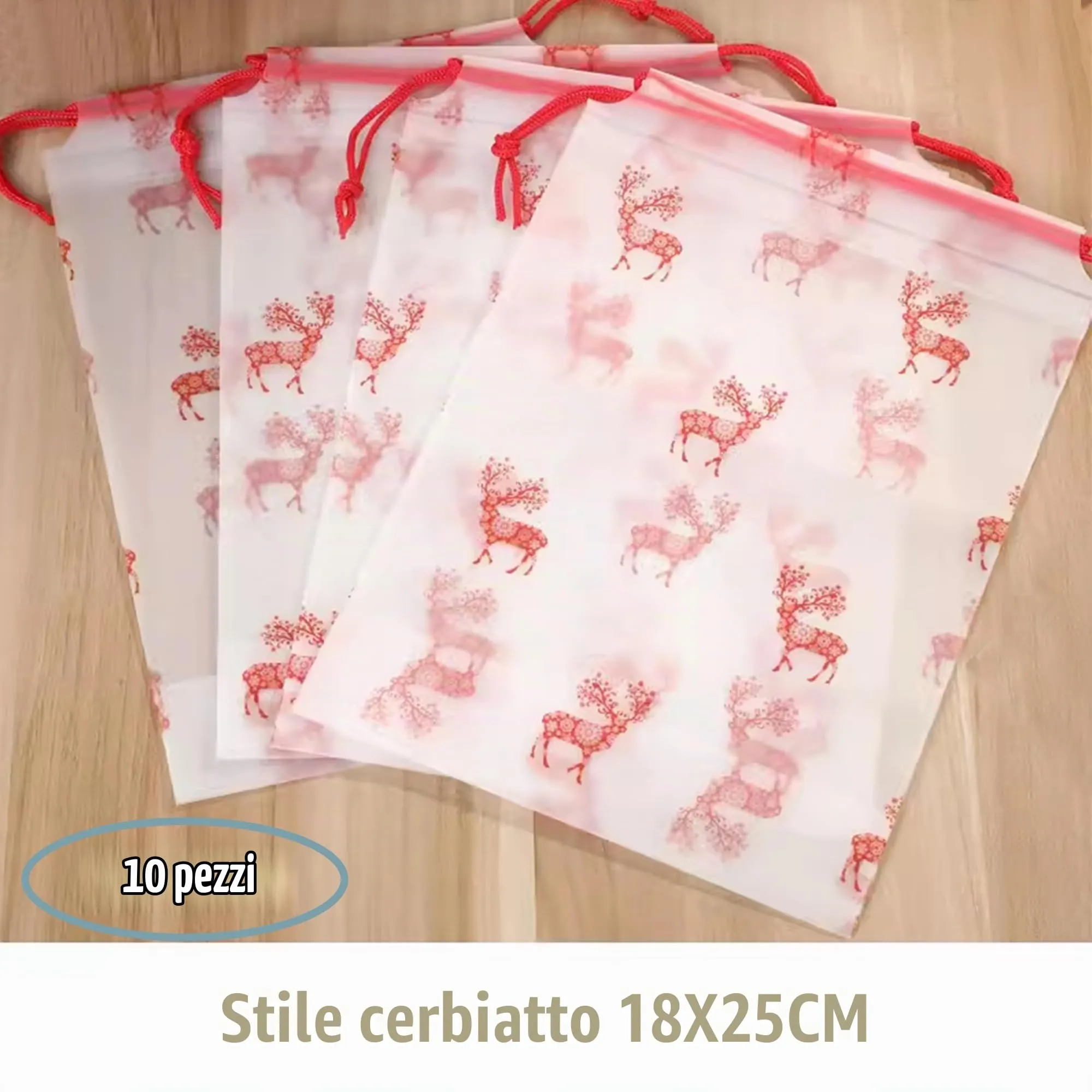 Dantolo Borsa Porta Scarpe da Viaggio, 30 Pezzi, Impermeabile e Antipolvere con Coulisse, 3 Misure - immagine 5