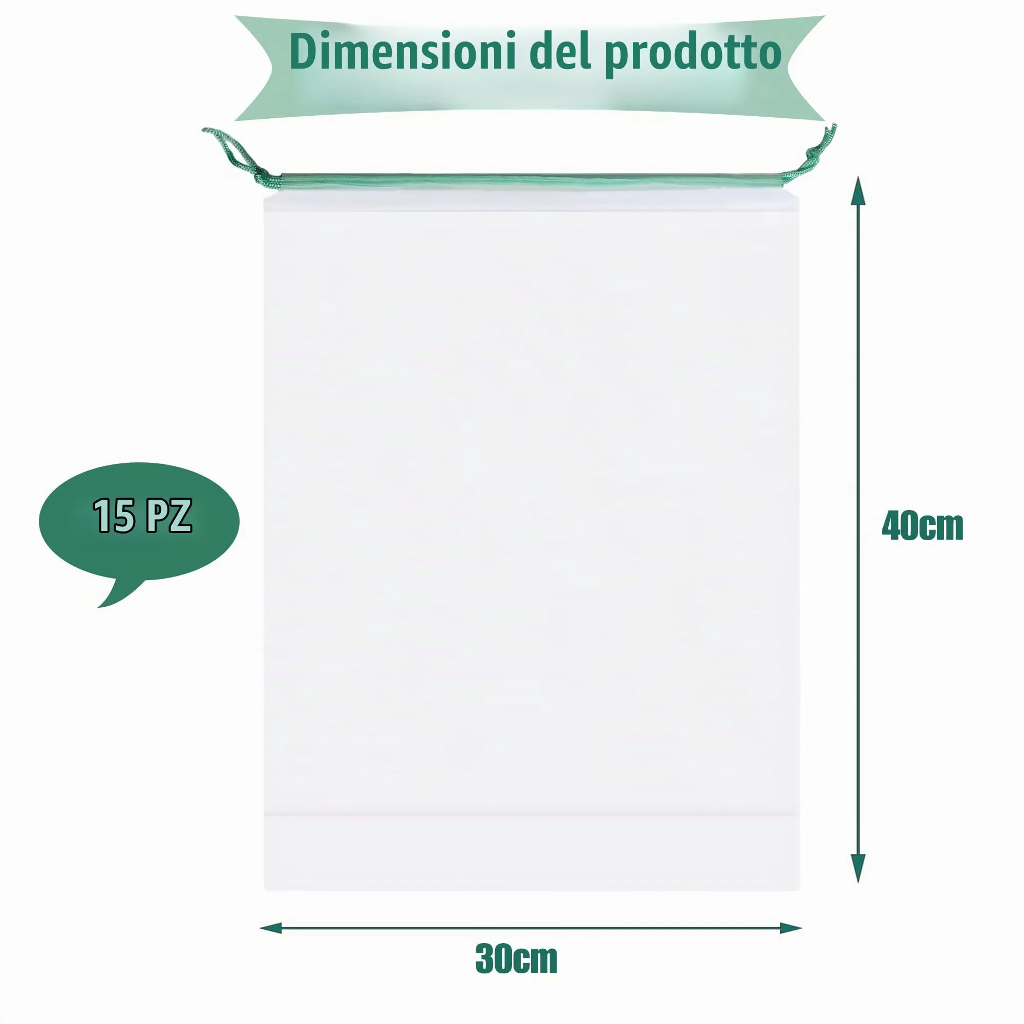 Dantolo Borsa Porta Scarpe da Viaggio Impermeabile e Antipolvere con Coulisse, 40x30cm, 15 Pezzi - immagine 2
