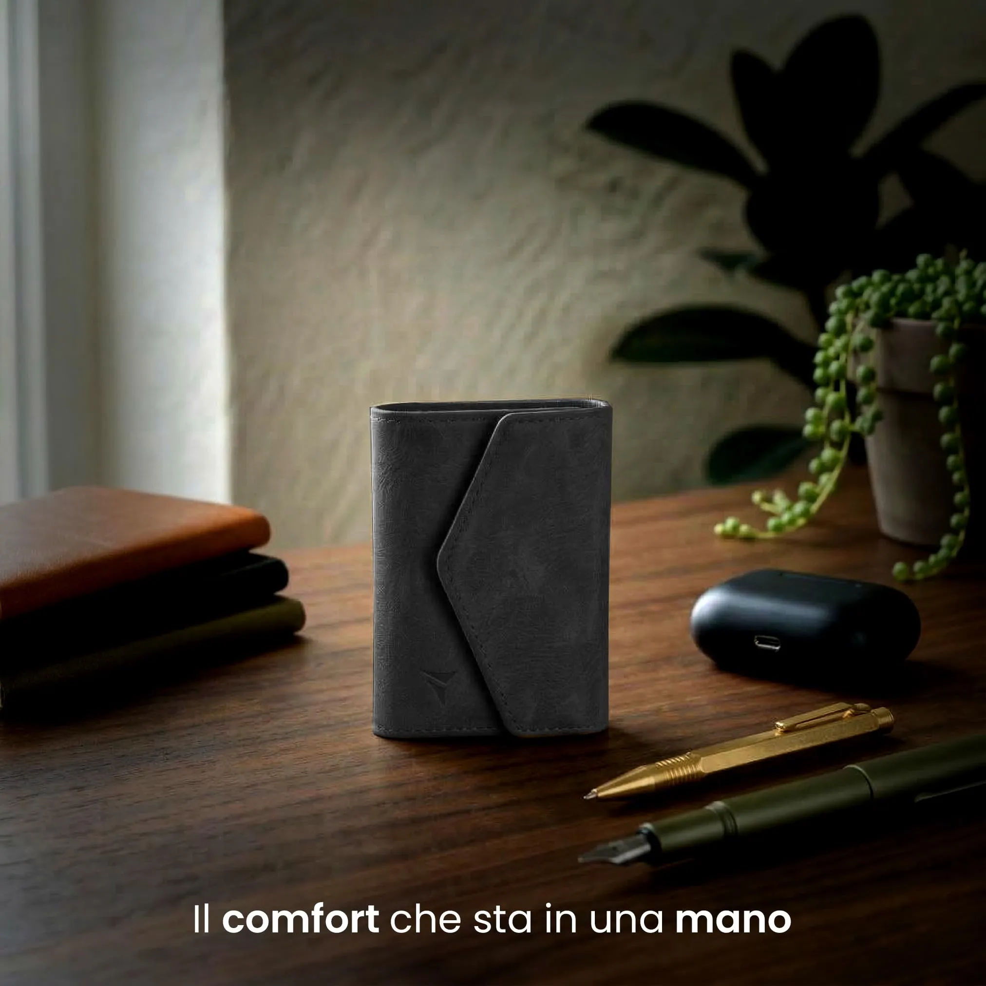 TECHMADE Portafoglio MagSafe con Adattatore Magnetico, Tripla Tasca per 6 Carte e Banconote, Blocco RFID, Nero - immagine 8