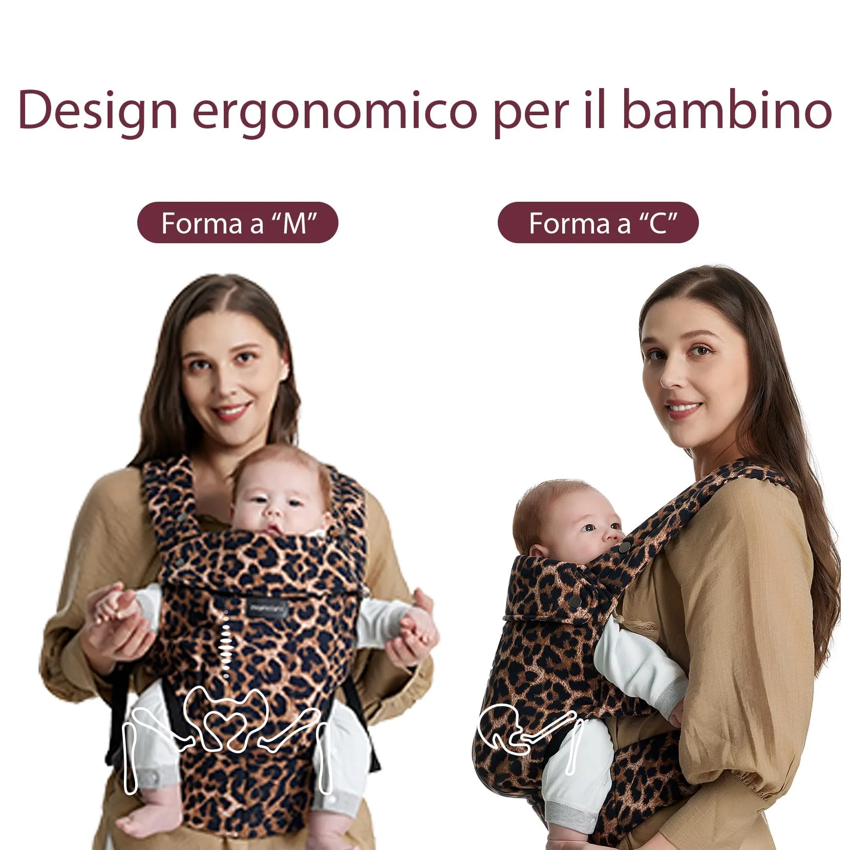 Momcozy Marsupio in Cotone Leopardato - immagine 5