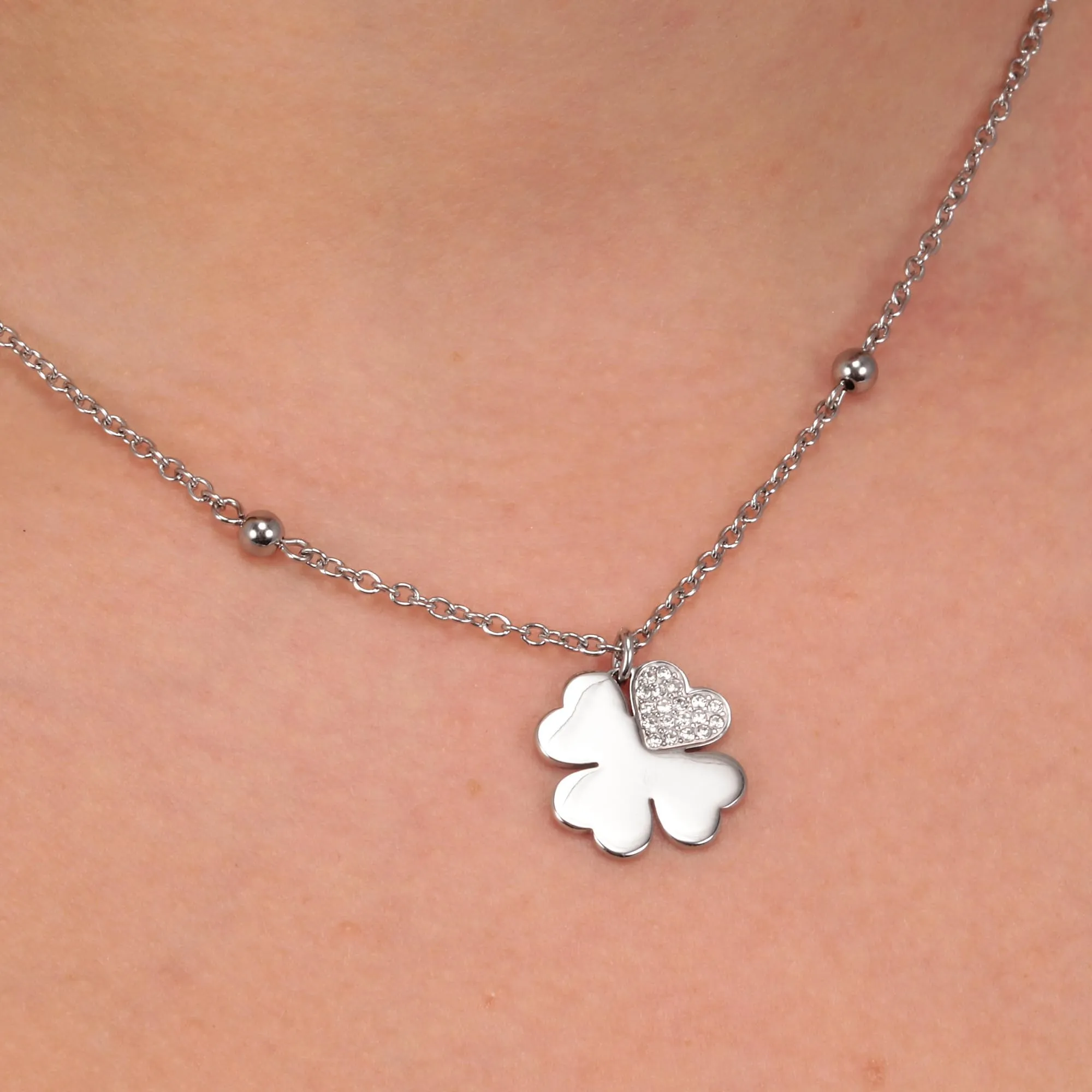 Morellato Valentina Necklace in Steel and Crystals - SATQ09 - immagine 5