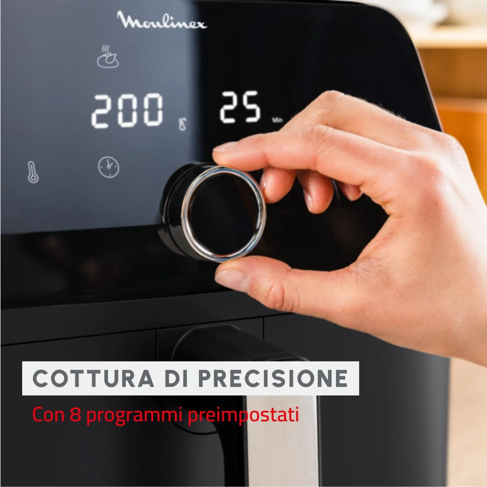 Moulinex Easy Fry Mega Friggitrice ad Aria 7,5L Nero EZ8558 - immagine 4