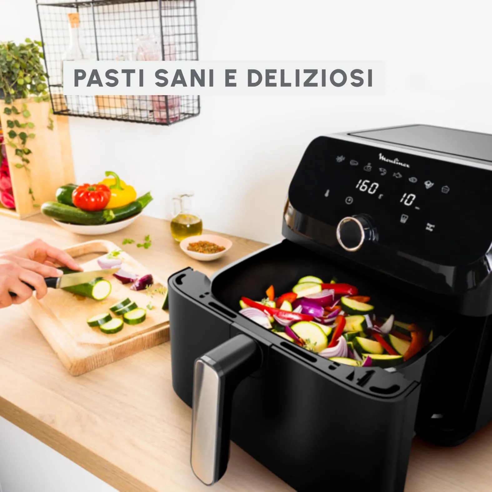 Moulinex Easy Fry Mega Friggitrice ad Aria 7,5L Nero EZ8558 - immagine 6