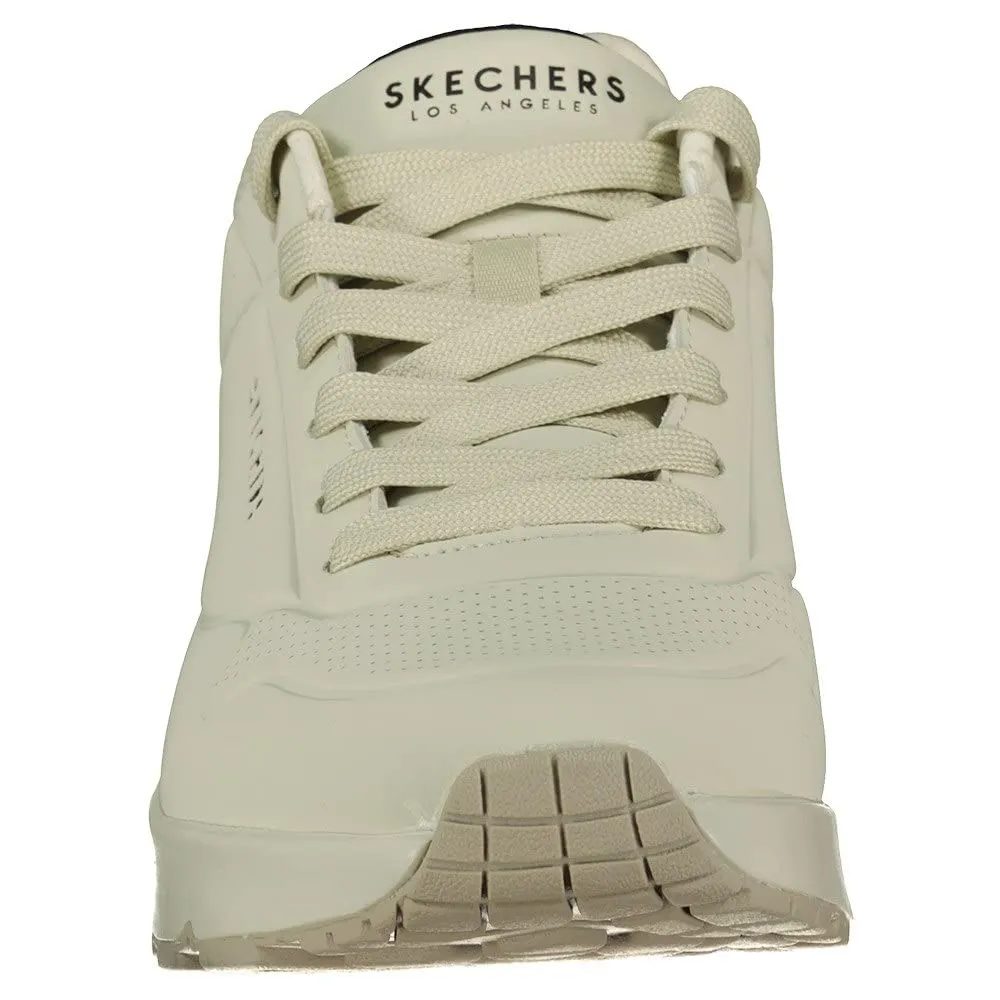 Skechers Uno Stand On Air Scarpe da ginnastica Uomo, Off White Durabuck Mesh, 39.5 EU - immagine 7