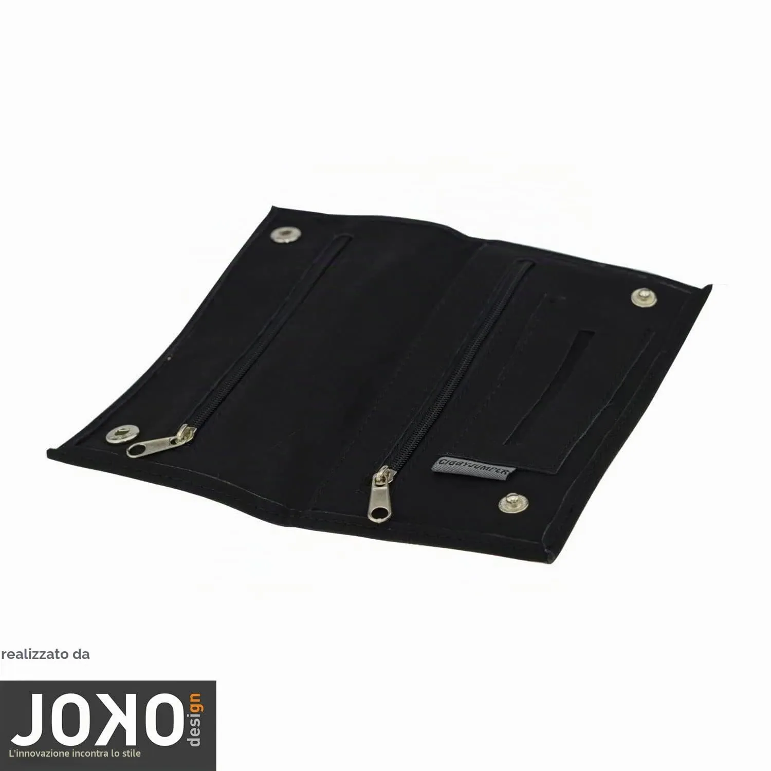 Ciggy Jumper Portatabacco in similpelle effetto vintage nero singolo - immagine 3