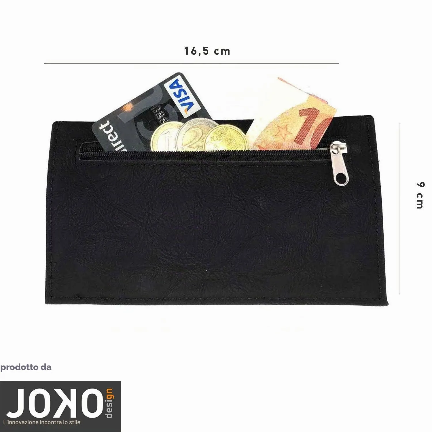 Ciggy Jumper Portatabacco in similpelle effetto vintage nero singolo - immagine 5