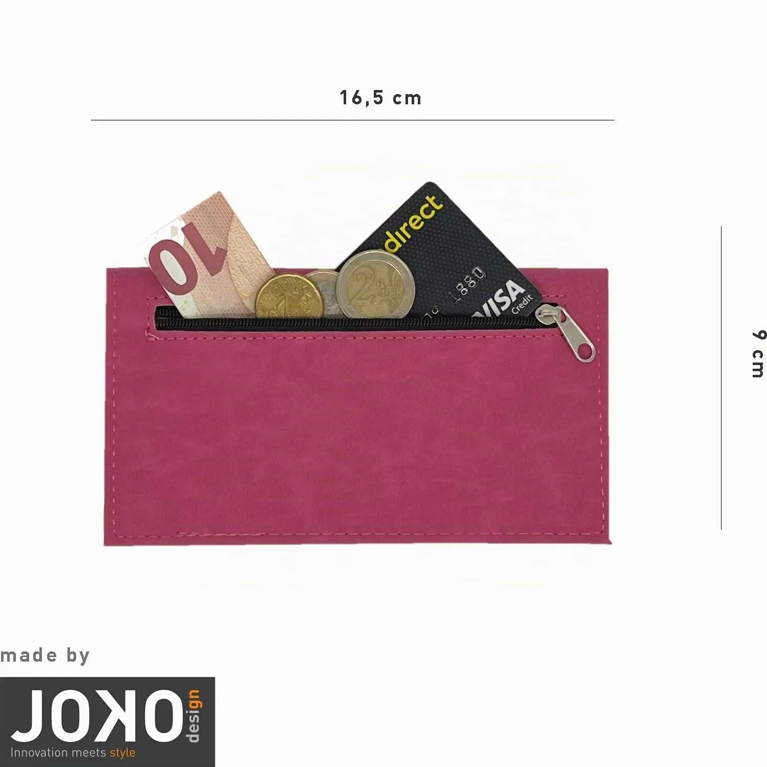Ciggy Jumper Portatabacco in similpelle effetto vintage, rosa doppio - immagine 5