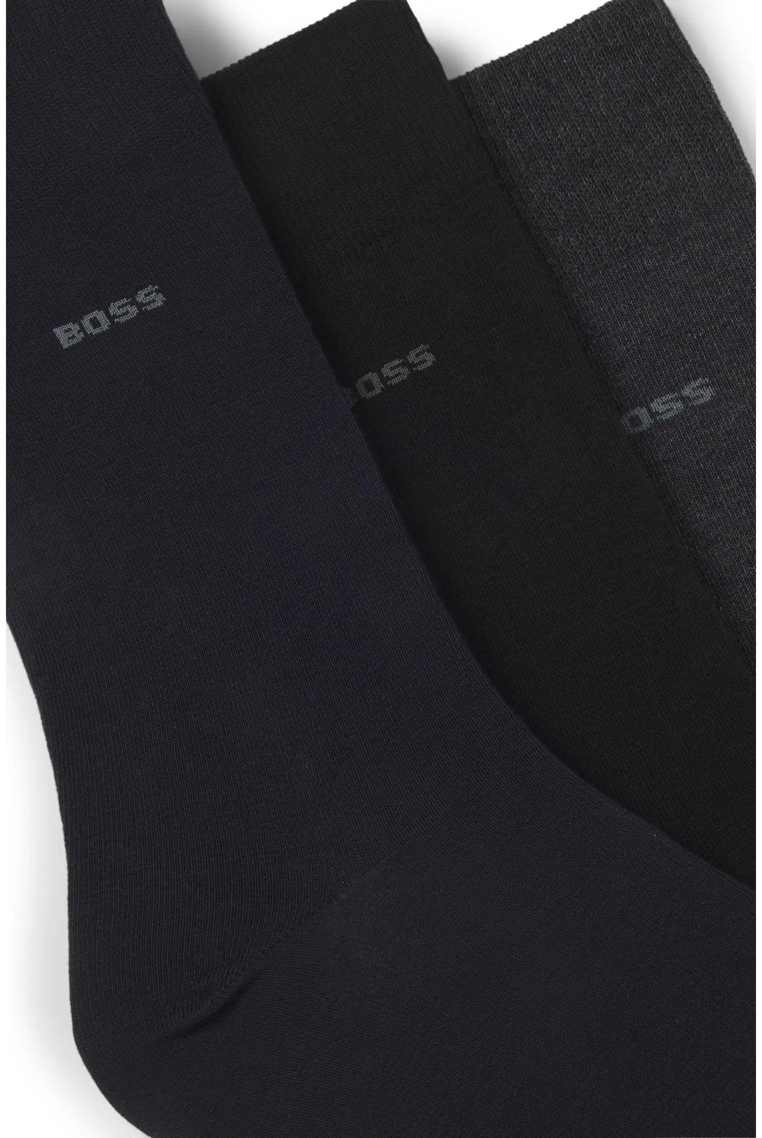 BOSS Men's Socks, Multicolor, Size 39-42 (Pack of 3) - immagine 2