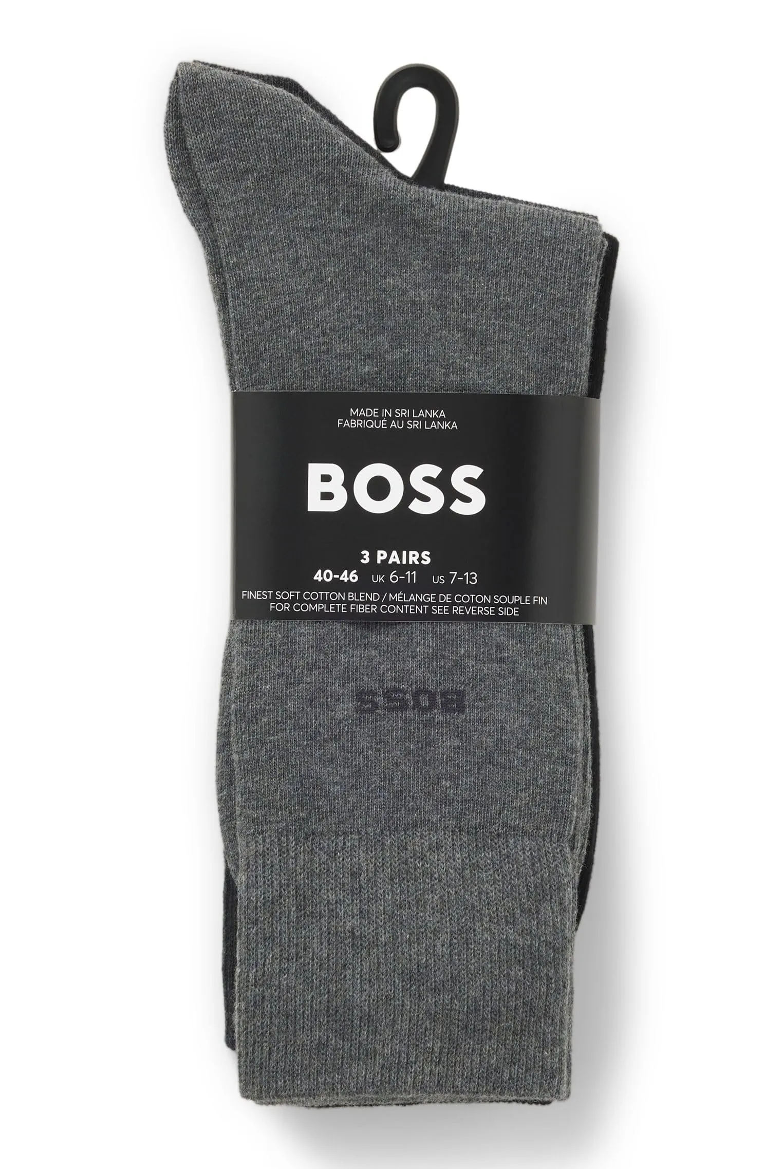 BOSS Regular Socks, Medium Grey, 47-50 - immagine 3
