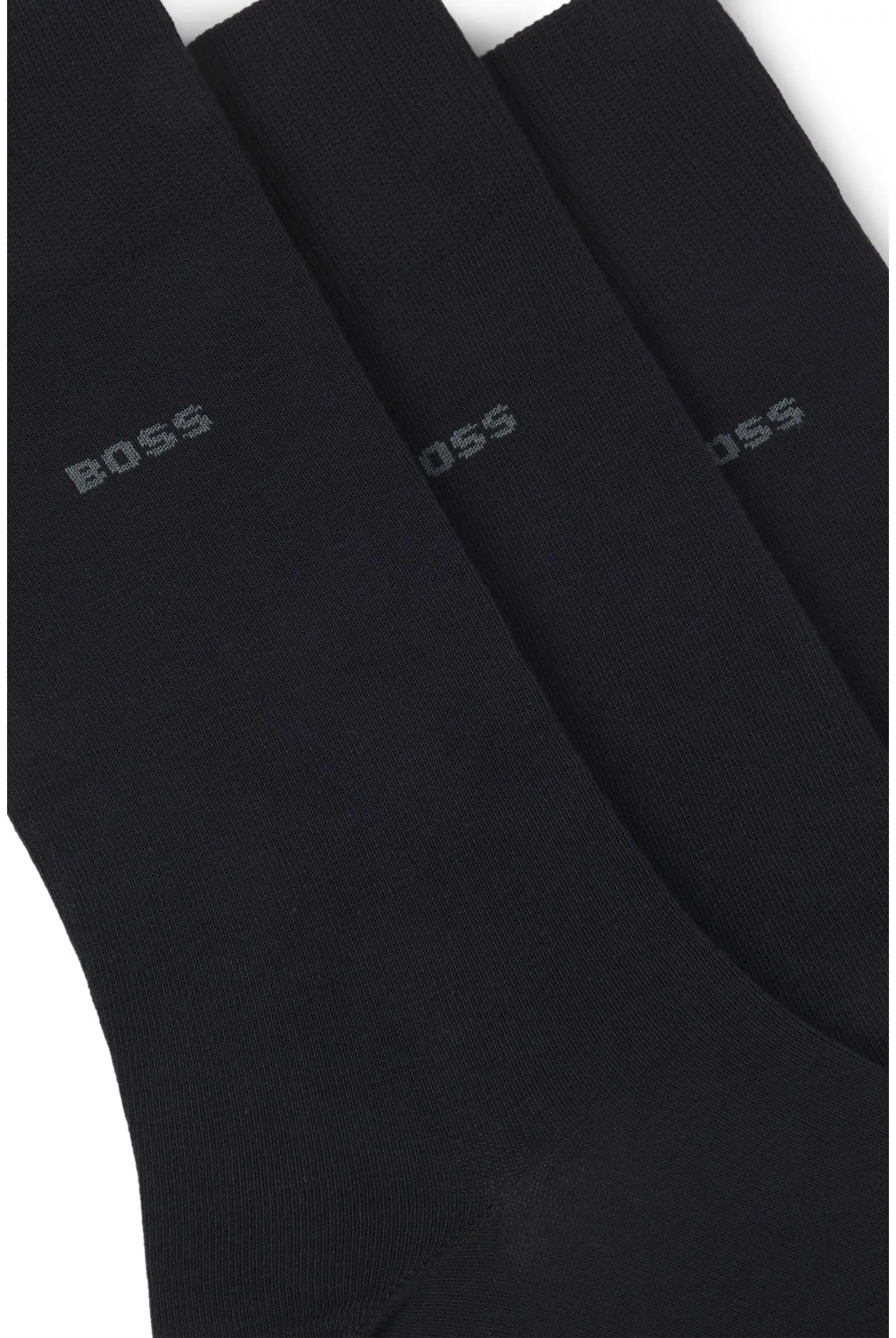 BOSS Men's Regular Socks, 3 Pack, Dark Blue 401, Size 43-46 - immagine 2