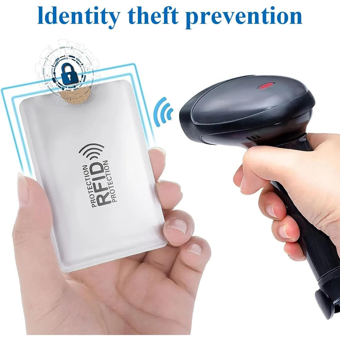 WJRQD Set di 5 Custodie Blocco RFID per Carte di Credito e Bancomat - immagine 2