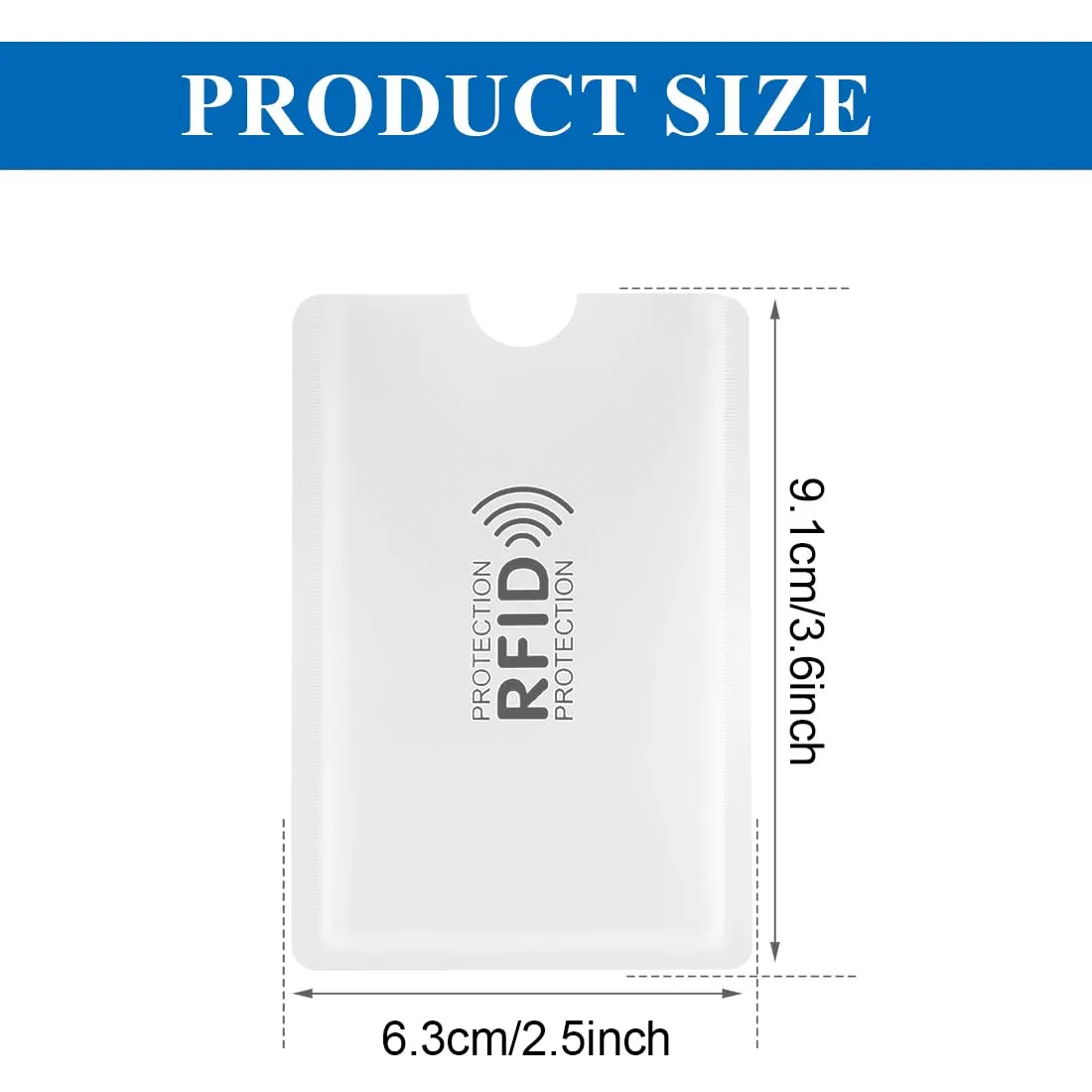WJRQD Set di 5 Custodie Blocco RFID per Carte di Credito e Bancomat - immagine 6
