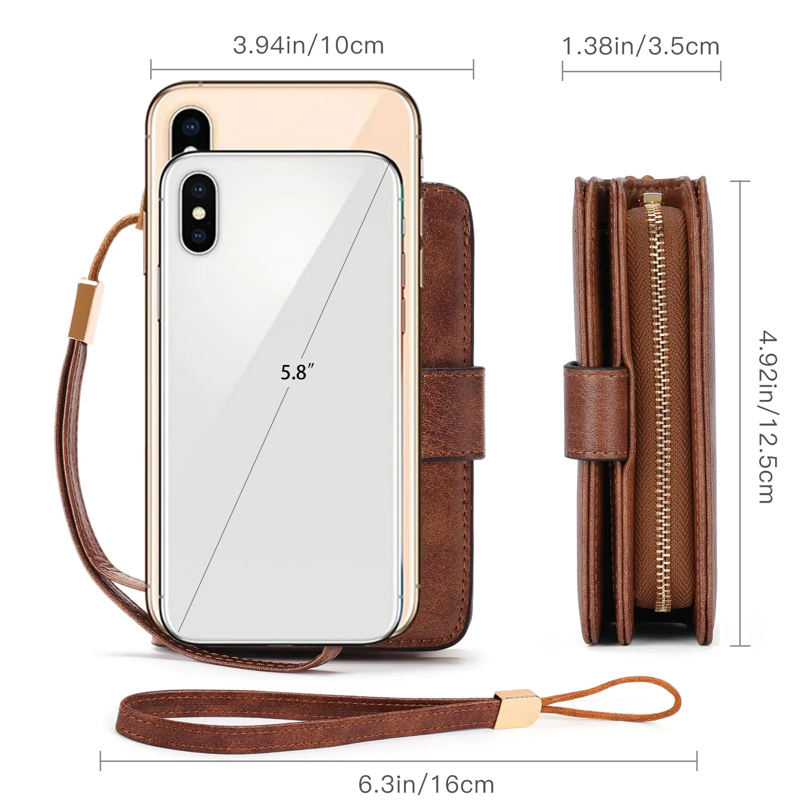 GAEKEAO Portafoglio Donna Piccolo con Bloccaggio RFID, Portamonete con Cerniera e Chiusura a Scatto, Scomparti per Carte Multipli - immagine 4