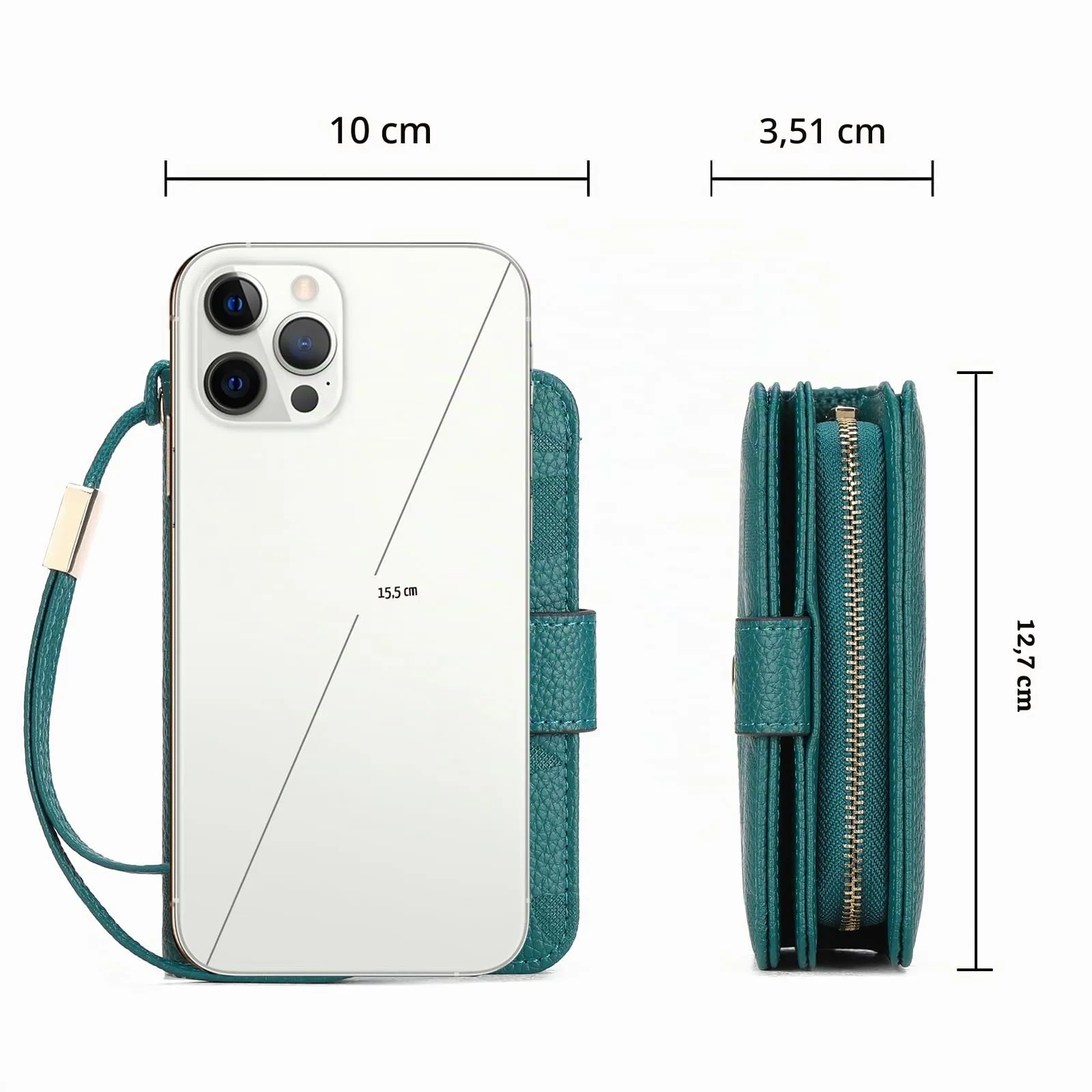GAEKEAO Portafoglio Donna Piccolo RFID con Cerniera e Chiusura a Scatto - immagine 4