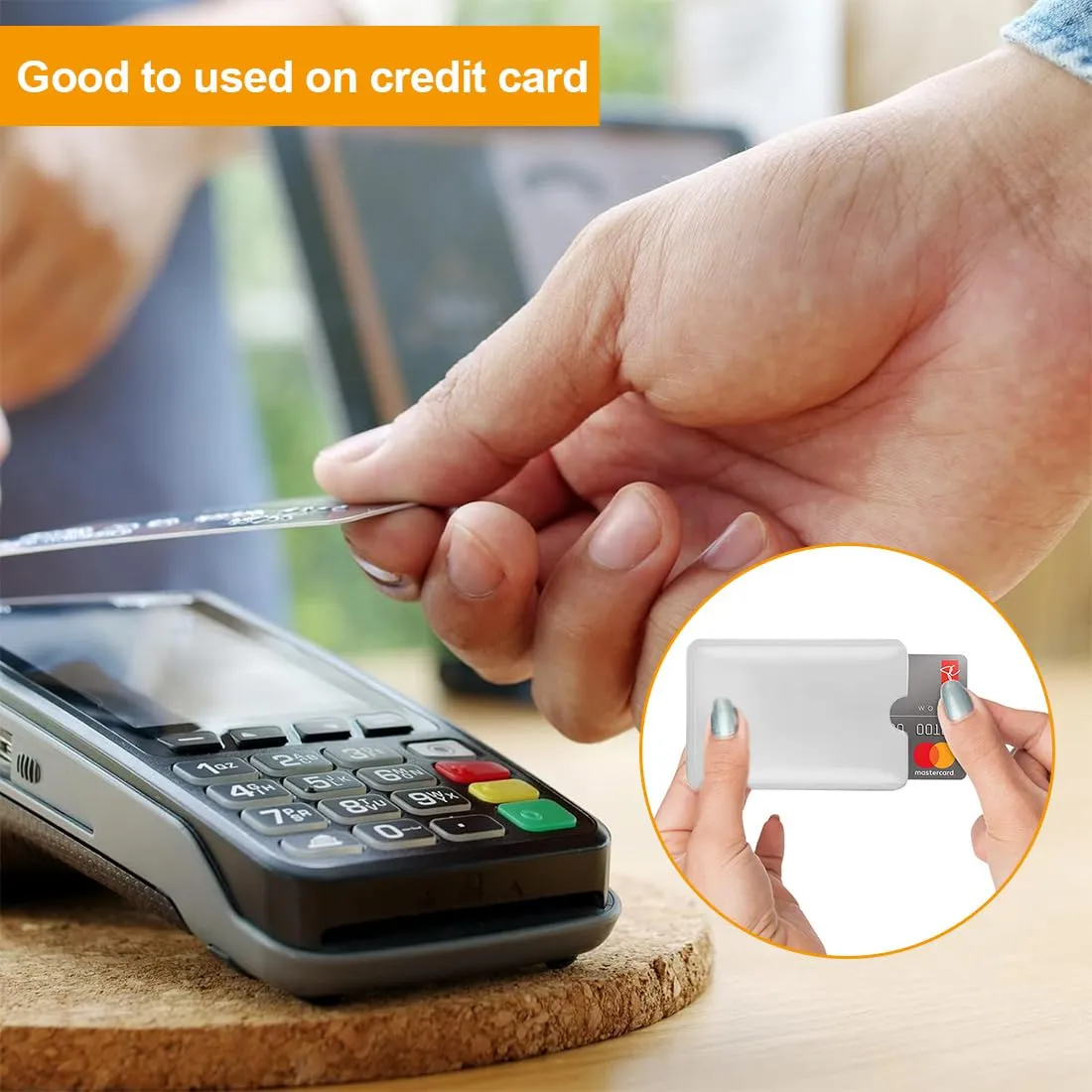 WJRQD Set di 5 Custodie Blocco RFID per Carte di Credito, Bianco - immagine 4