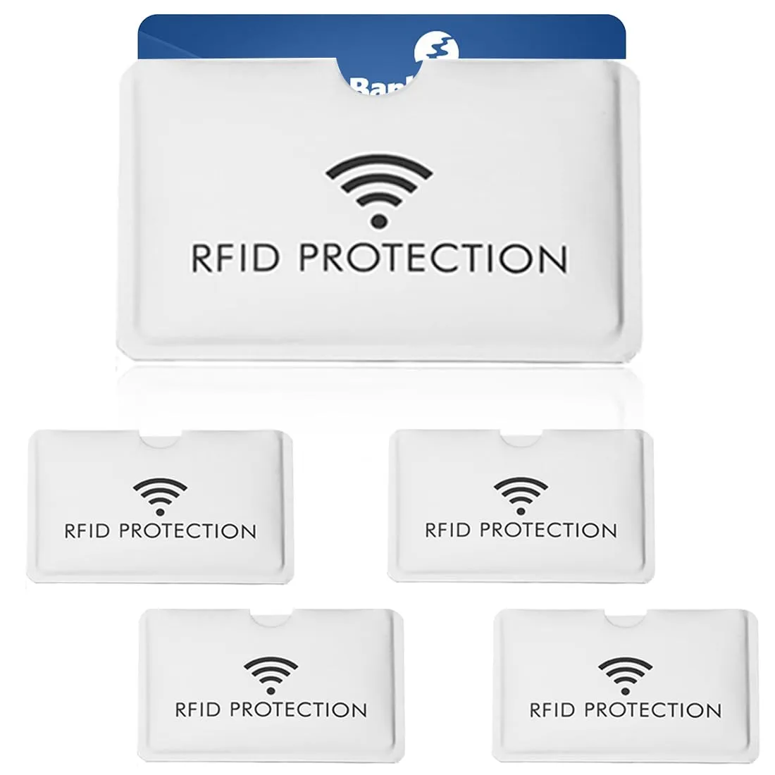 WJRQD Set di 5 Custodie Blocco RFID per Carte di Credito - immagine 1