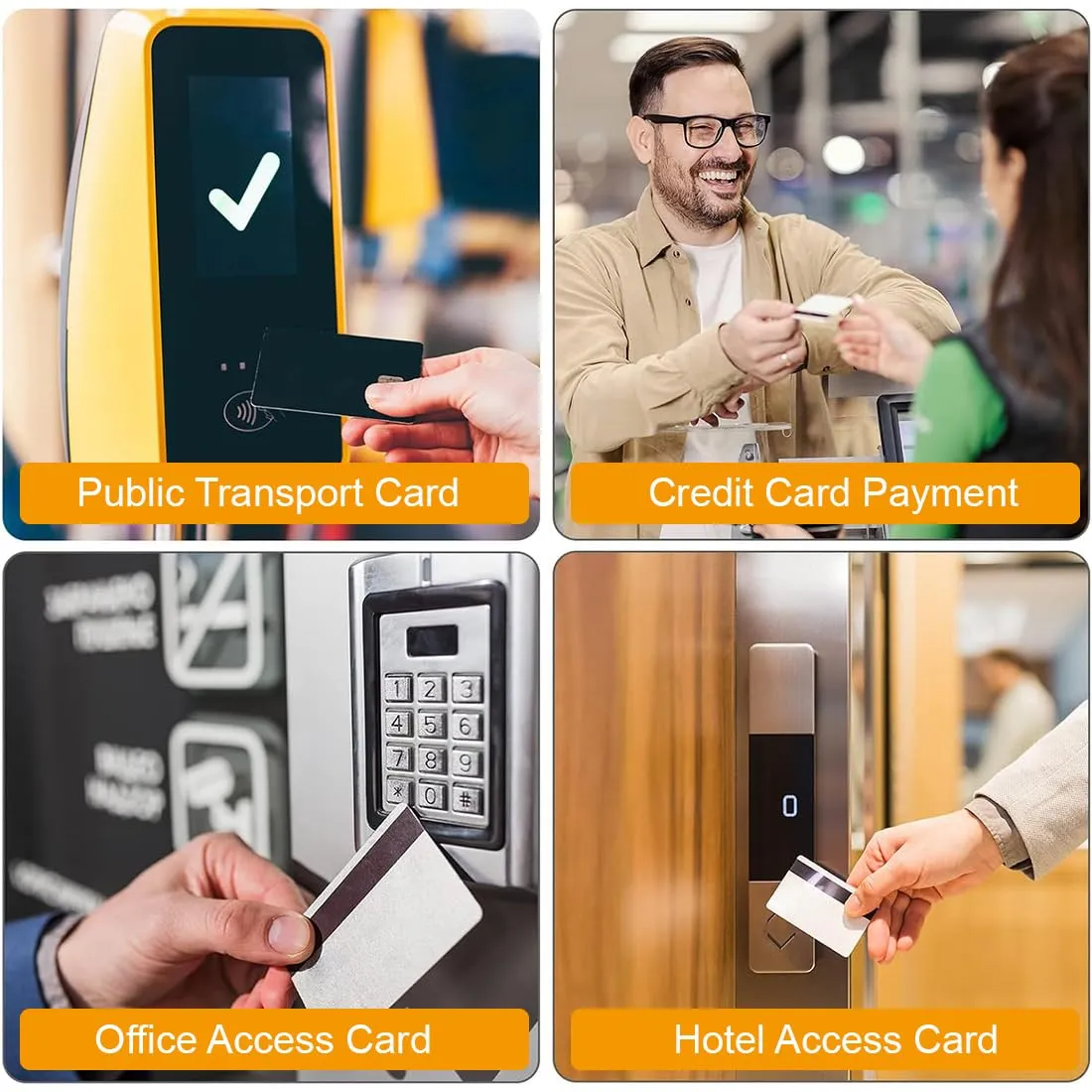 WJRQD Set di 5 Custodie Blocco RFID per Carte di Credito - immagine 5