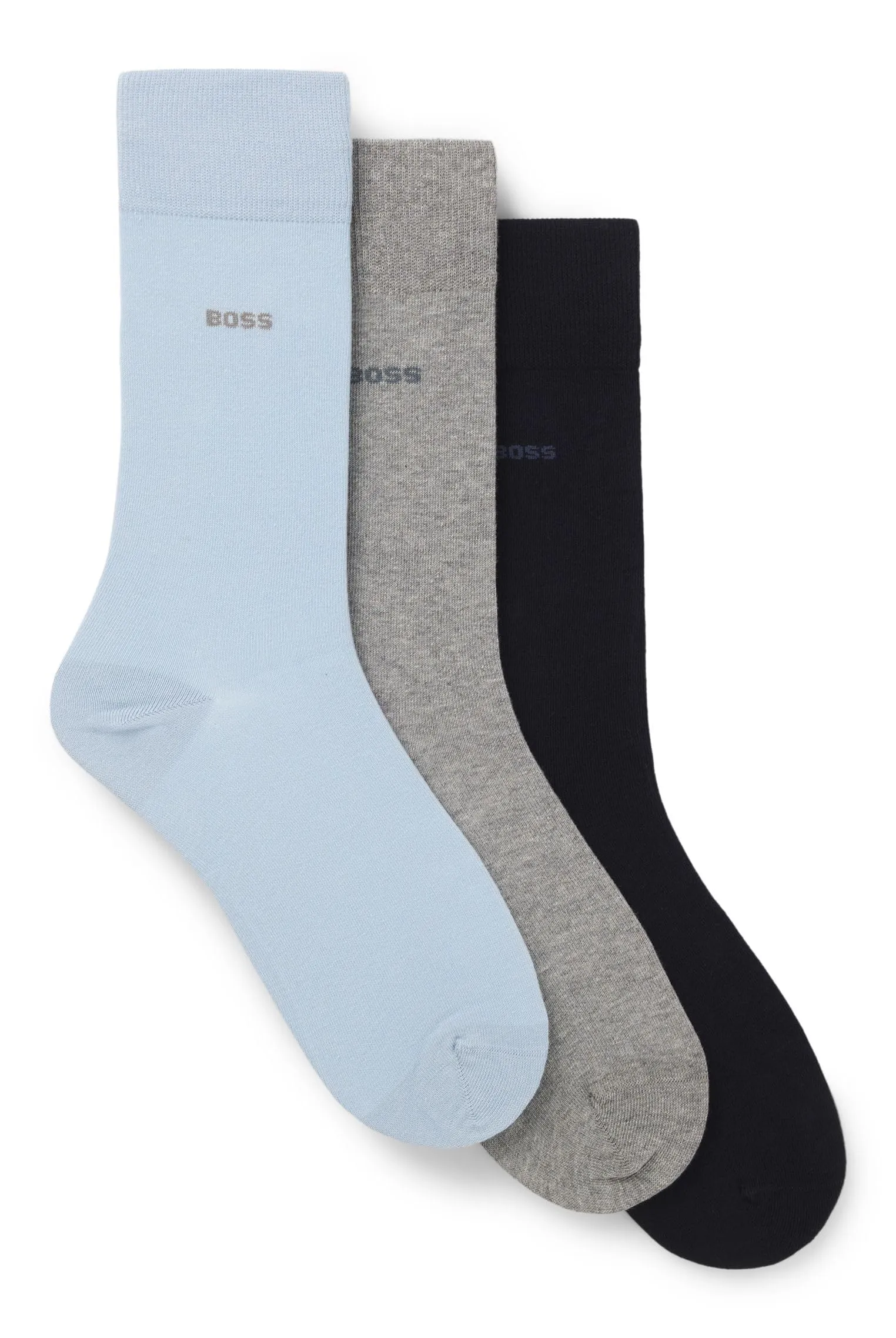 BOSS Calzini da uomo 3p Rs Uni CC 10241905 01 Regular, Open Miscellaneous 971, 40-46 - immagine 1