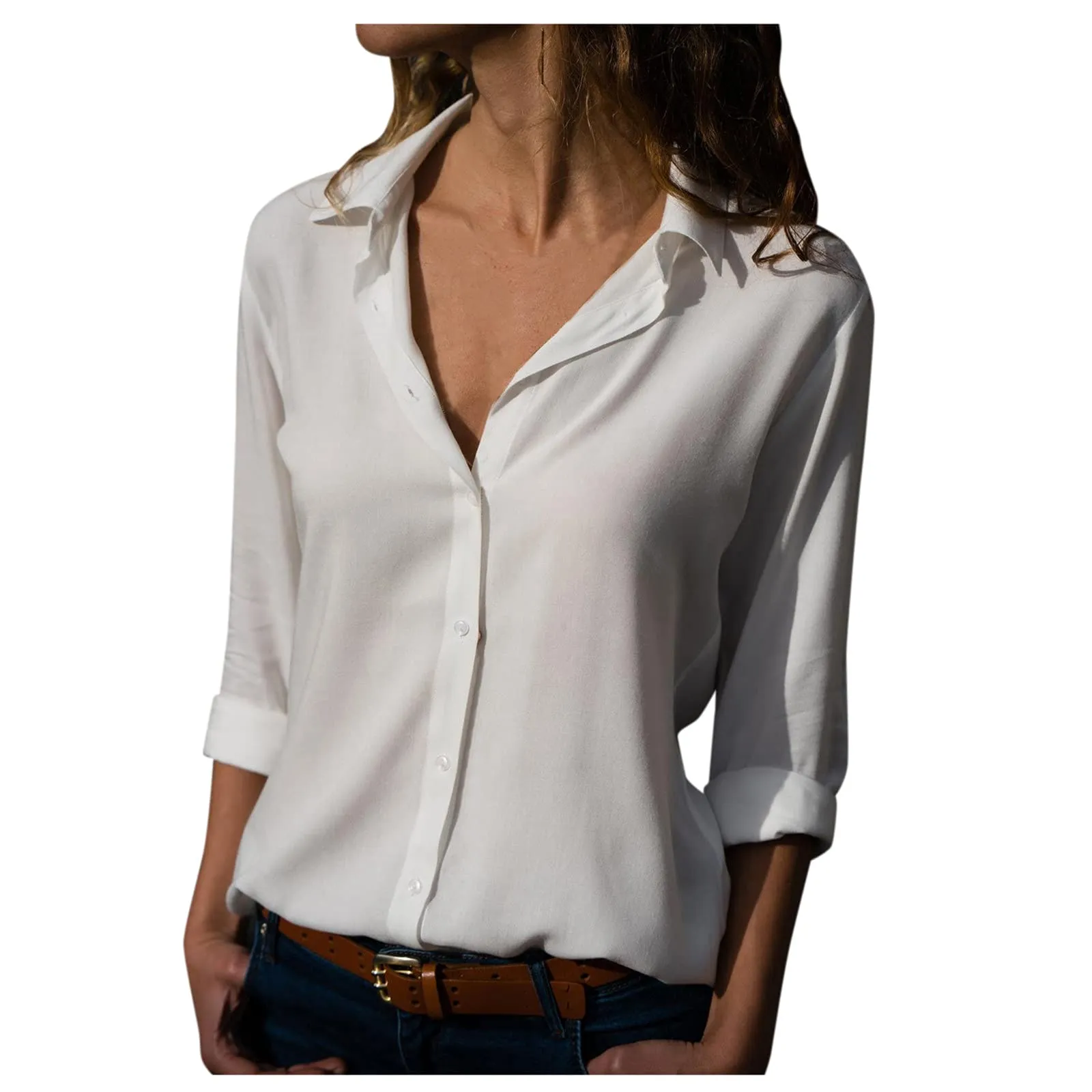 Uwdiohq Camicette e Bluse Eleganti Donna Manica Corta Crop Top in Pizzo Estate - immagine 1