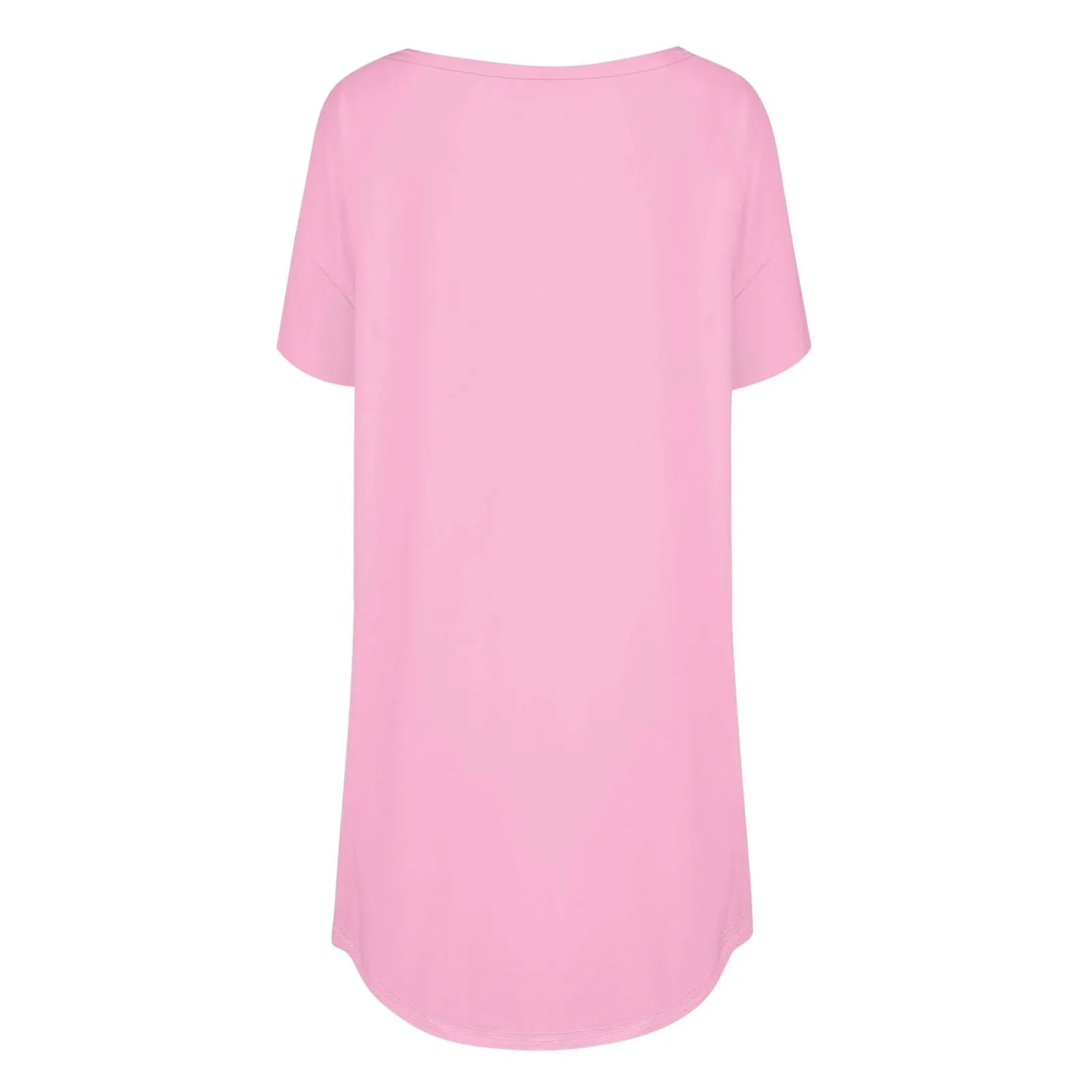 Uwdiohq Top a Maniche Corte Girocollo in Viscosa Bianca per Donna - immagine 4