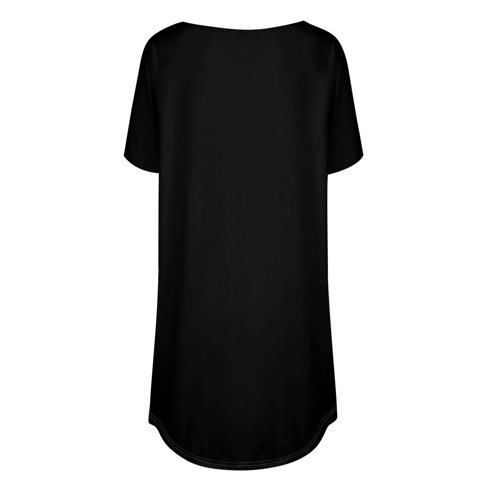 Uwdiohq Donna Top a Maniche Corte Girocollo Casual in Viscosa Bianca - immagine 4