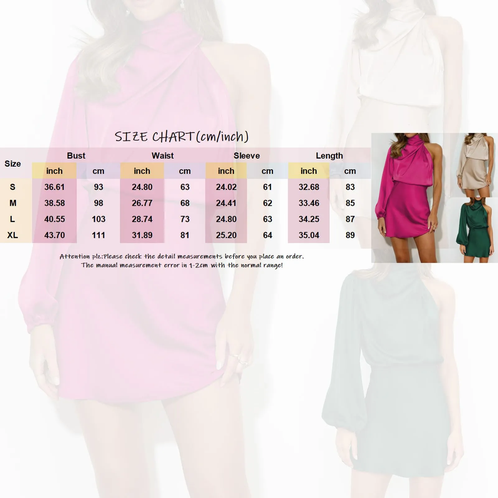 BGFIPAJG Abito Lungo Prendisole Estivo Donna Elegante Curvy da Spiaggia, Bianca, S - immagine 6