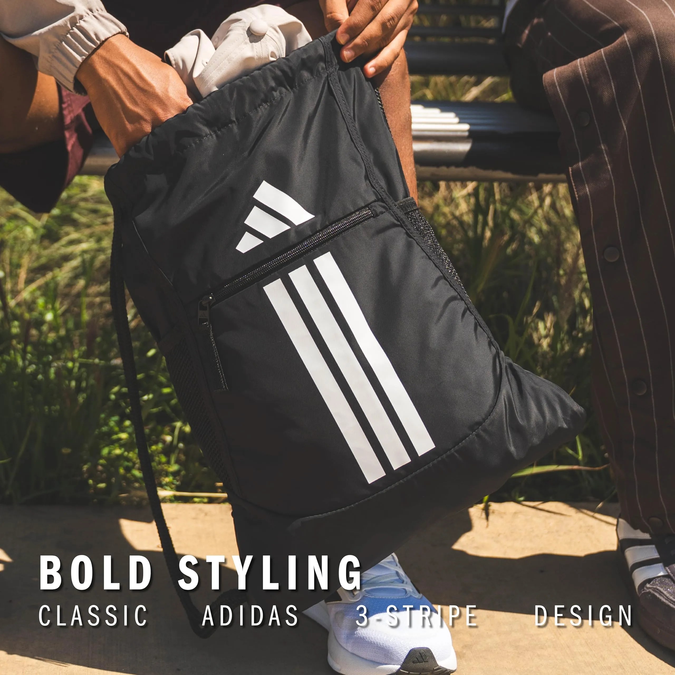 adidas Alliance Zaino con coulisse, blu Team Navy Blue, taglia unica - immagine 6