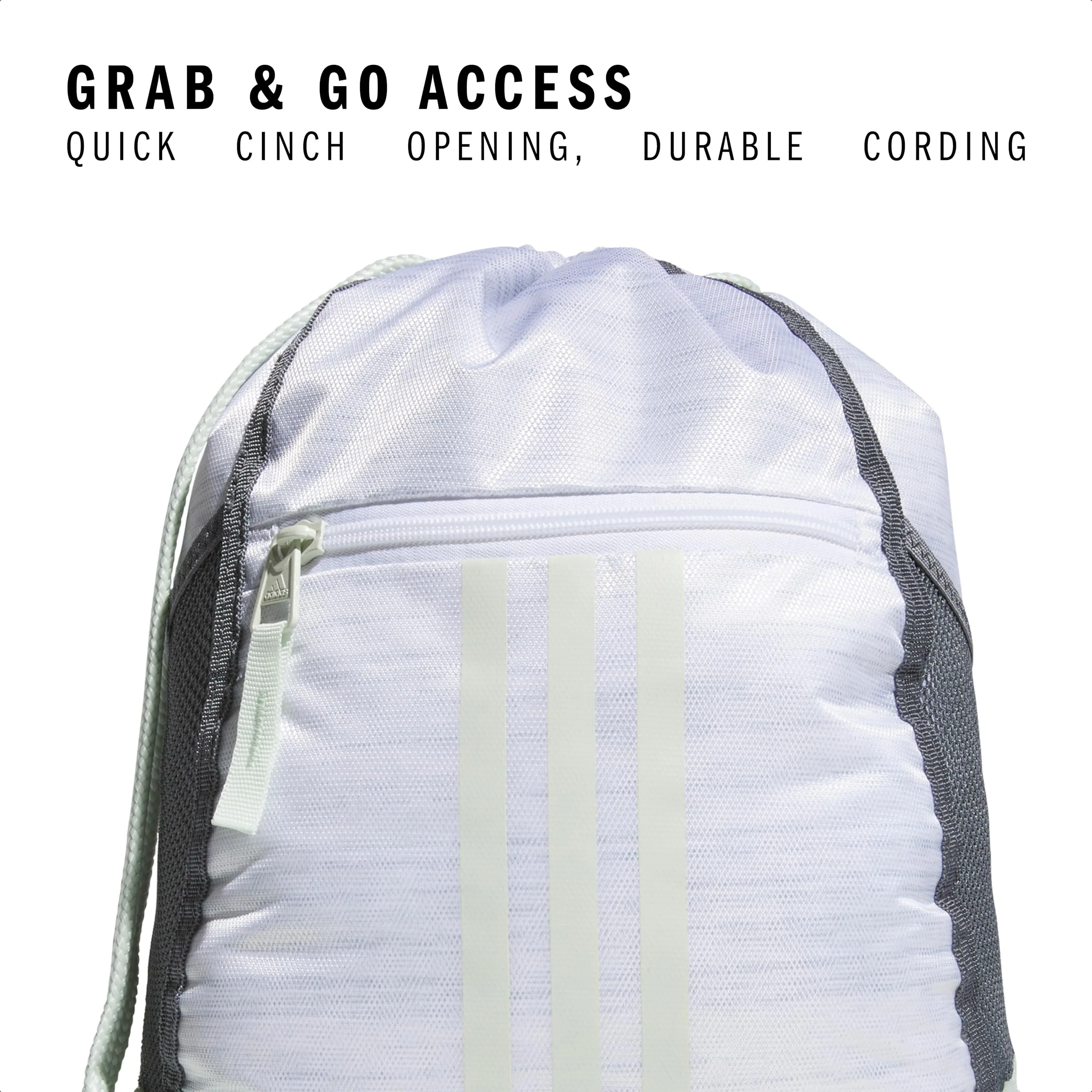 adidas Zaino Excel 6 Unisex Bianco-trasparente Onice/Verde Lino - immagine 2