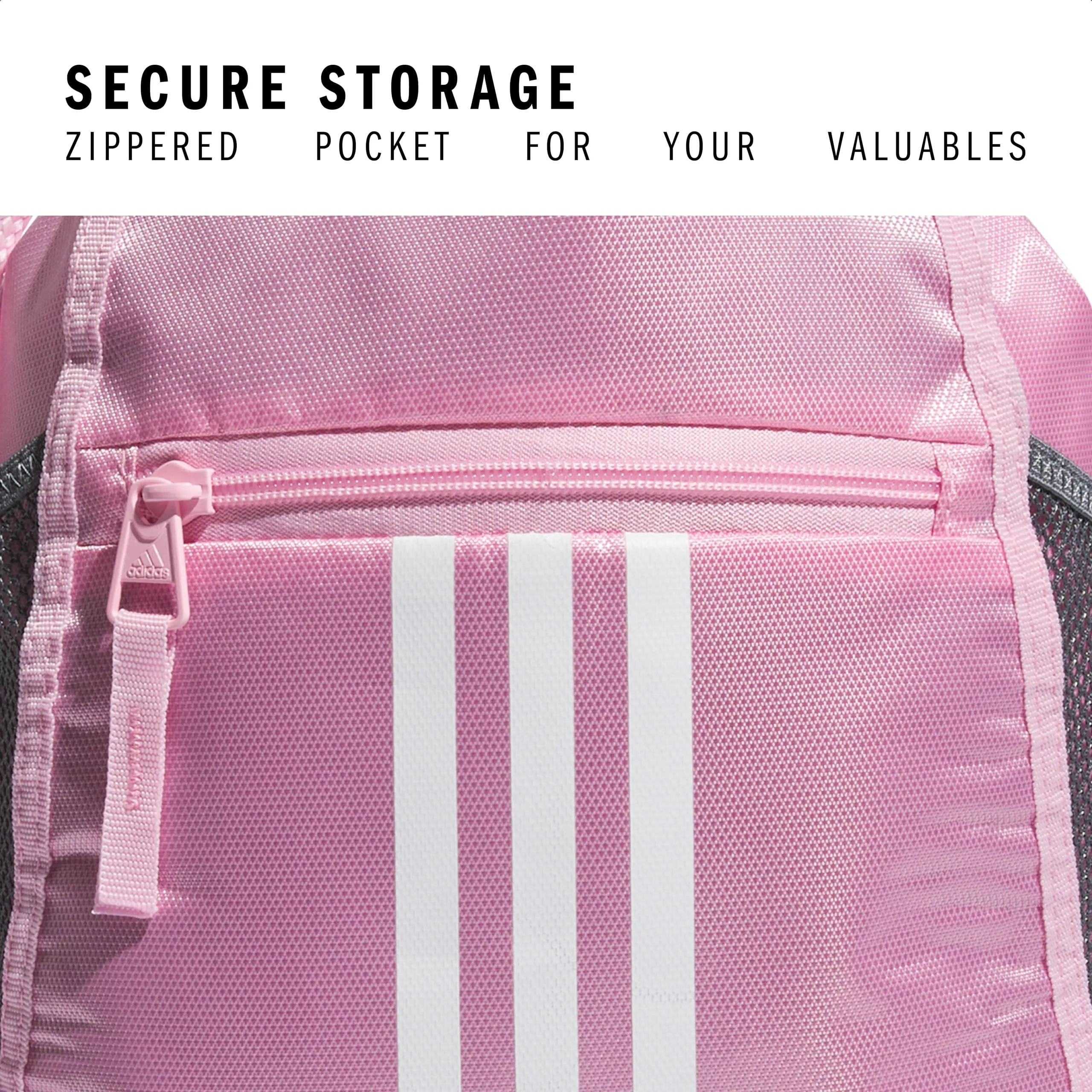adidas Alliance II Sackpack Drawstring Gym Bag, True Pink/White, One Size - immagine 3