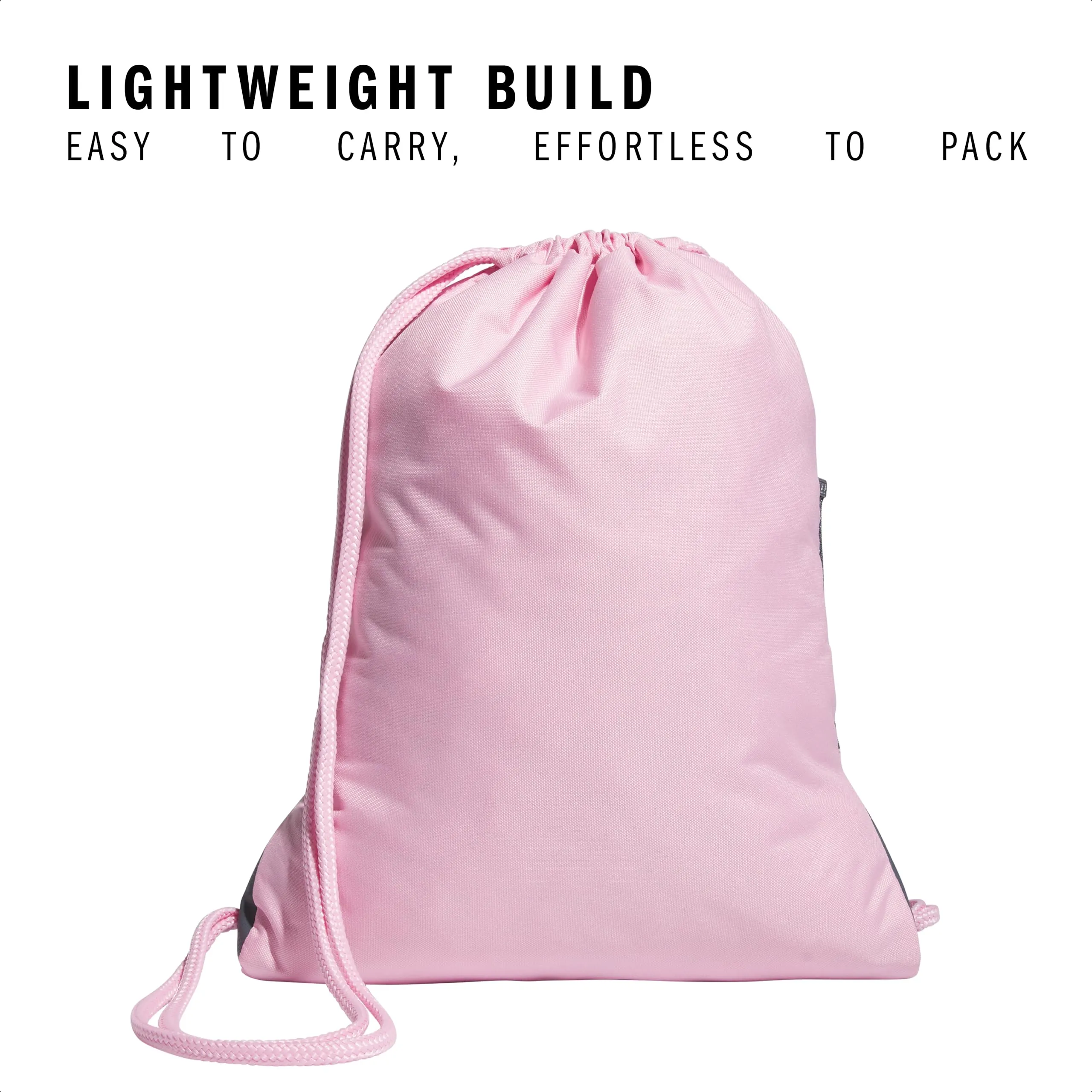 adidas Alliance II Sackpack Drawstring Gym Bag, True Pink/White, One Size - immagine 4