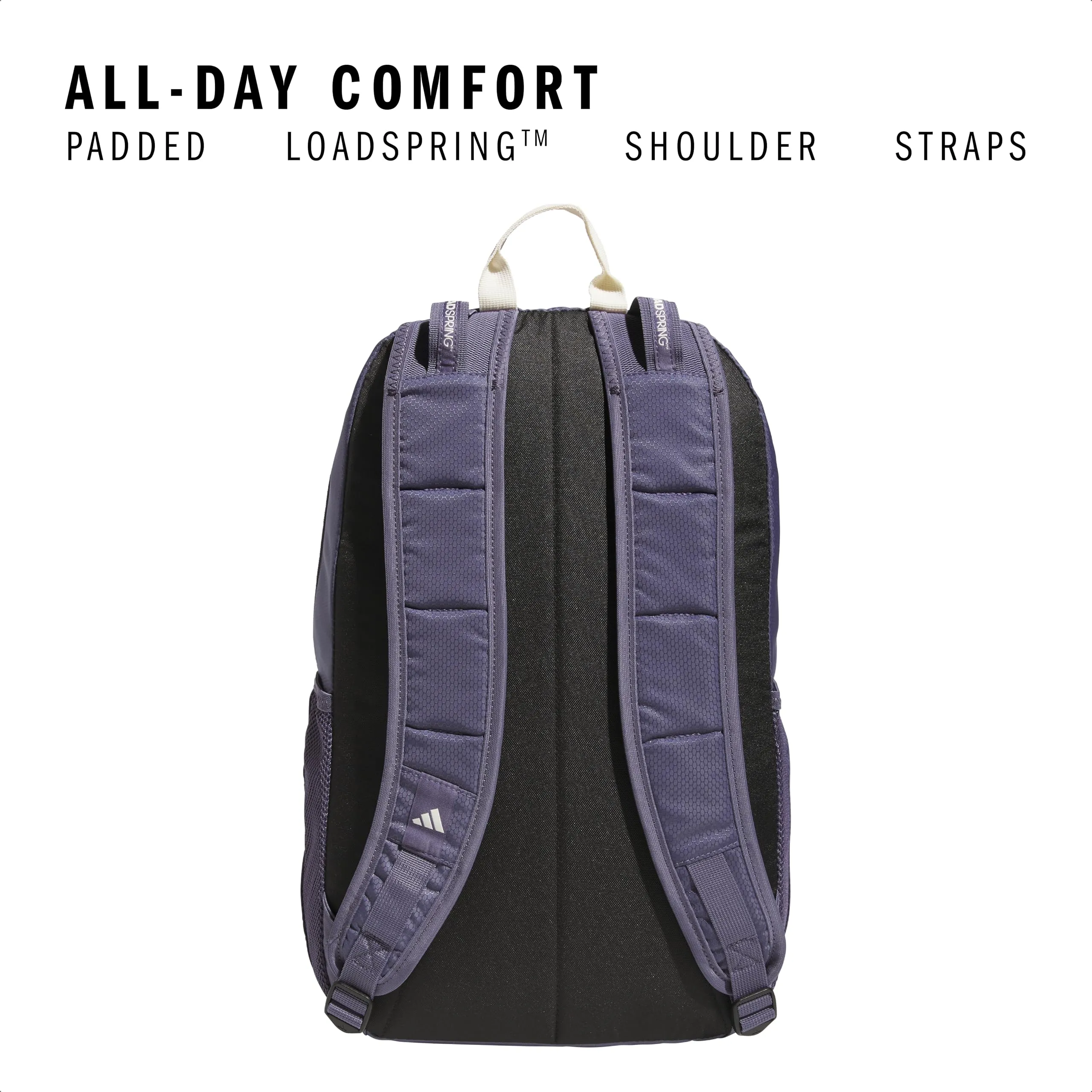 adidas Zaino Excel per Computer Portatile, Viola Preamata/Wonder White, Taglia Unica - immagine 5