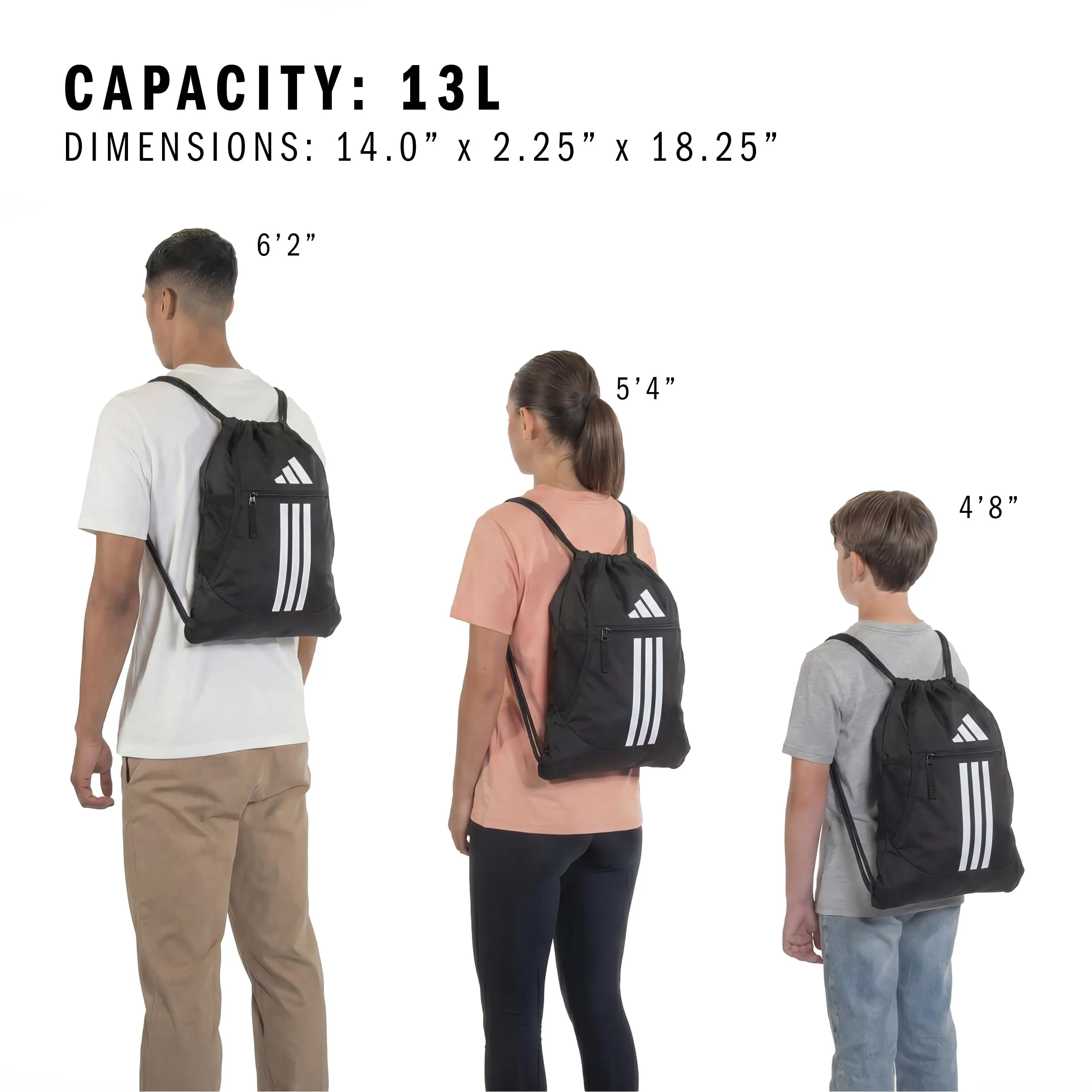 adidas Alliance Sackpack Zaino con coulisse - immagine 6
