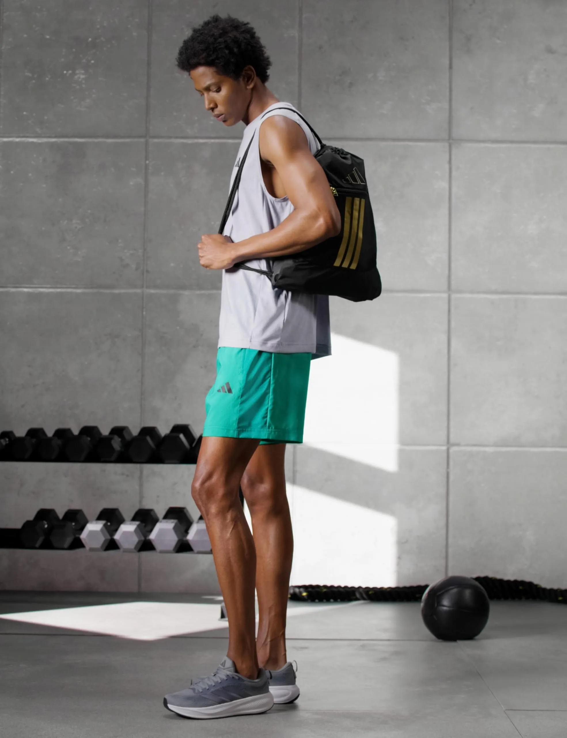 adidas Unisex Alliance 2 Sackpack Bag, Nero/Oro Metallizzato - immagine 2