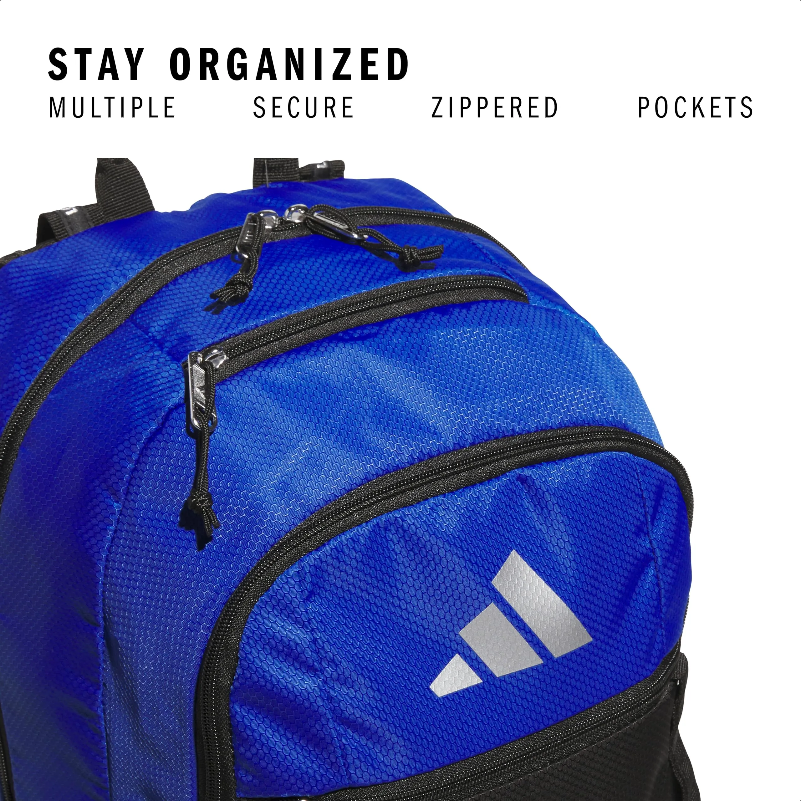 adidas Zaino Excel 6, Team Royal Blue/Nero/Argento Metallizzato, Taglia unica - immagine 3