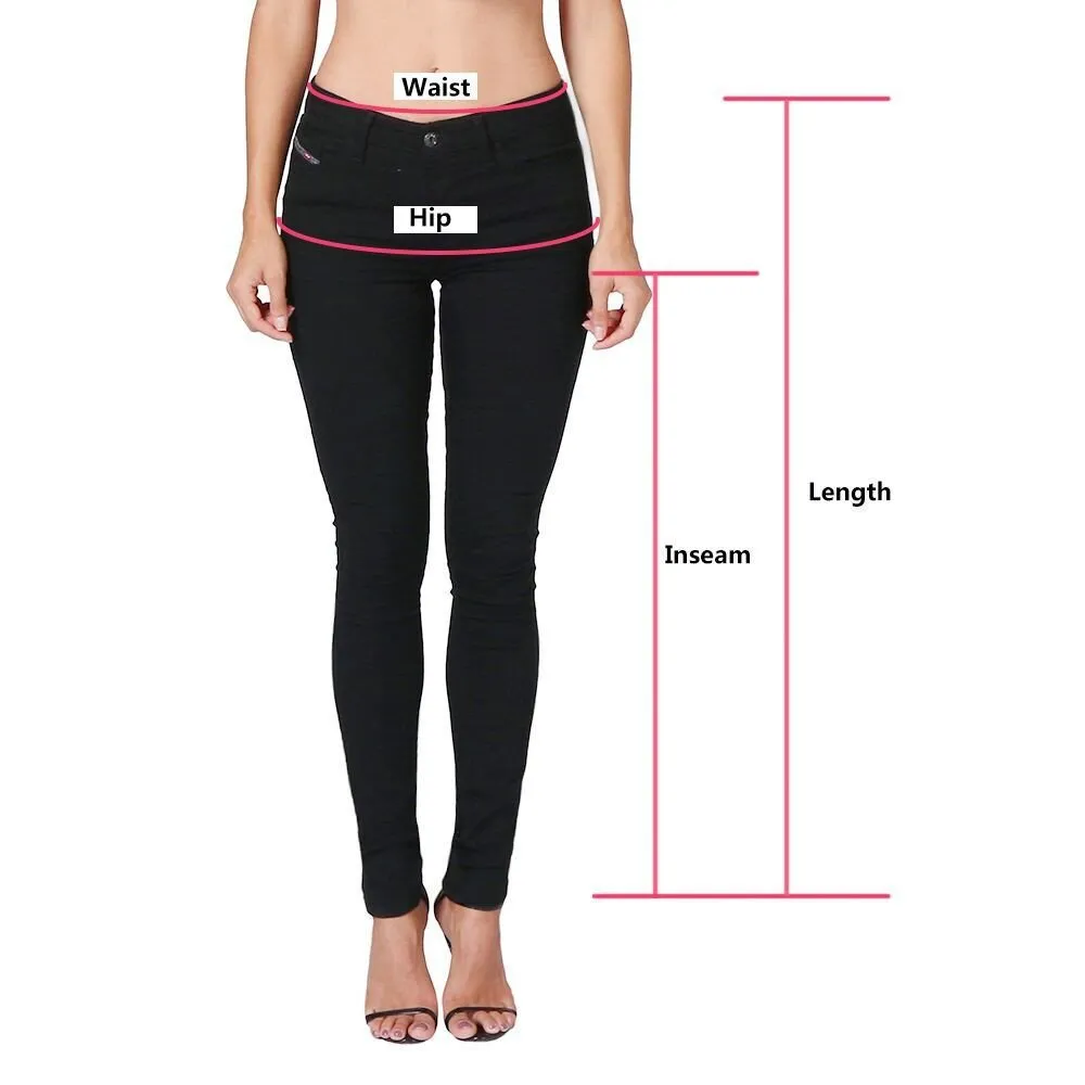 Generico Jeans a Flared Donna, Pantaloni Denim Svasati Vita Bassa, Taglio Bootcut Elasticizzati Skinny per Donna Curvy, Cotone Larghi - immagine 4