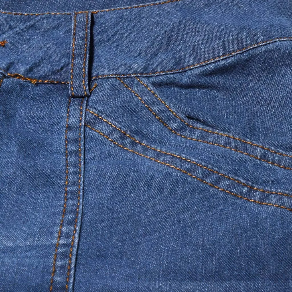 Generico Jeans Flared Donna Bootcut Elasticizzati Vita Alta con Tasche - immagine 4