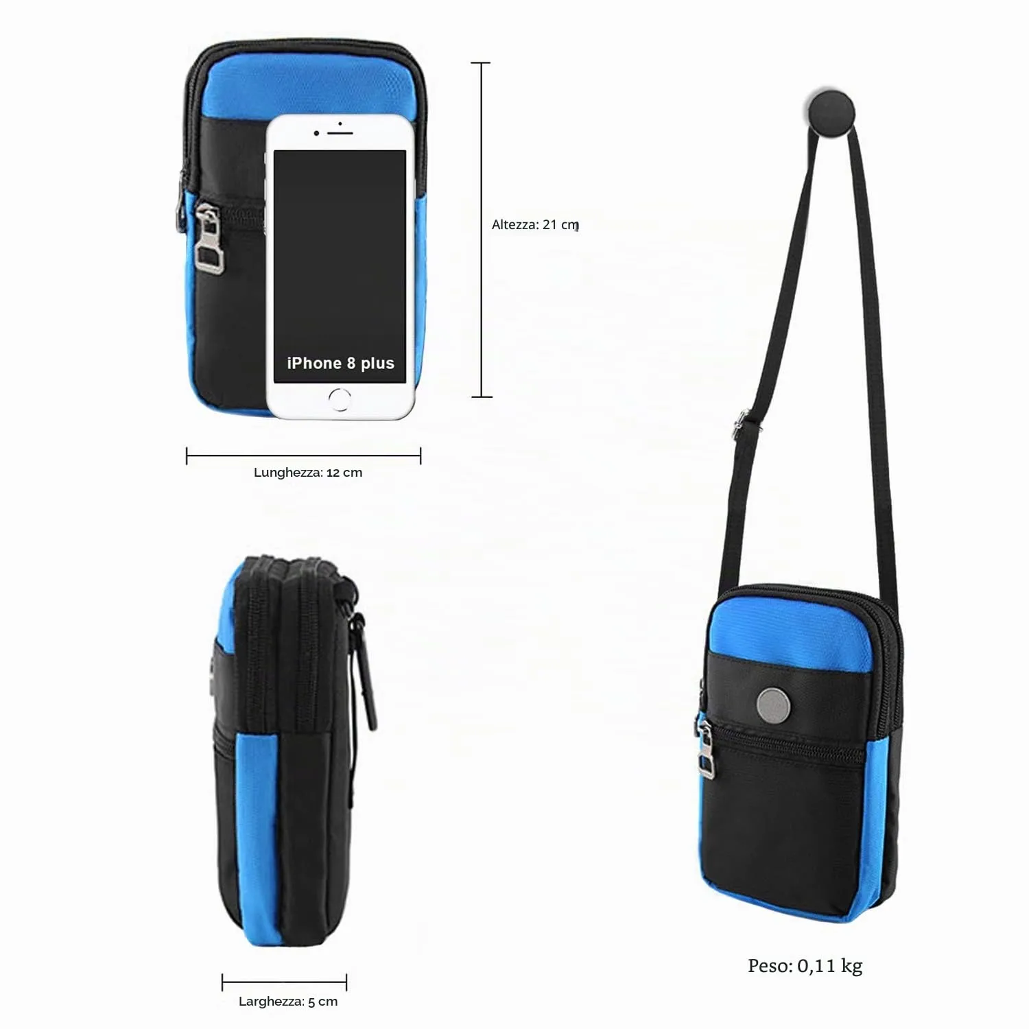 CYchen Marsupio Impermeabile Monospalla, Zaino a Tracolla Sling Bag per Uomo e Donna - immagine 3