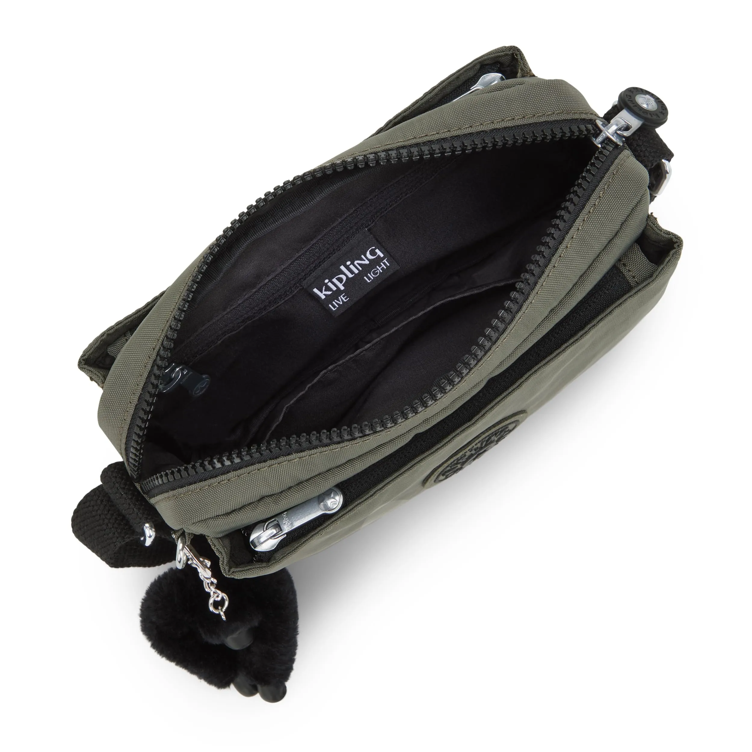 Kipling Abanu Borsa a tracolla piccola, Green Moss - immagine 4