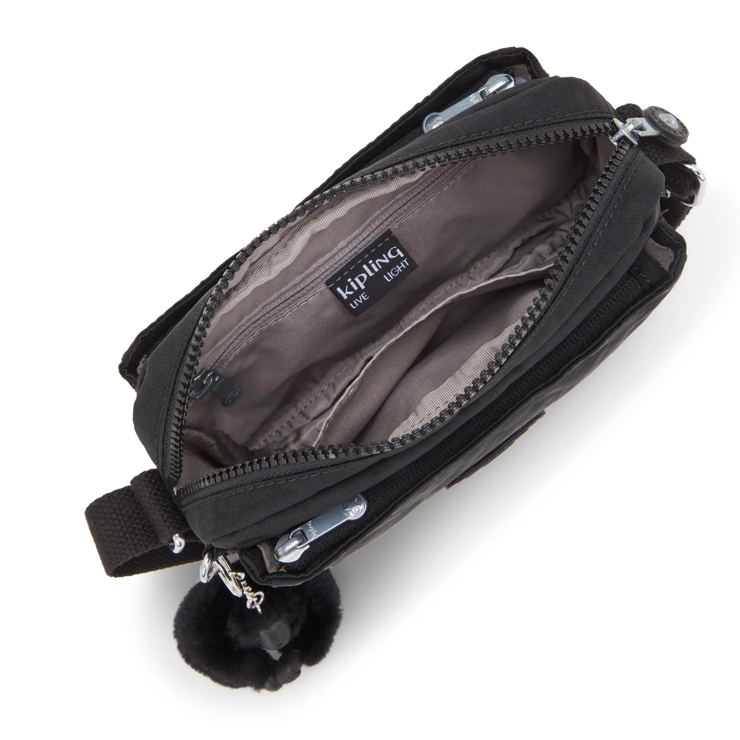 Kipling Abanu Borsa a tracolla piccola, Black Noir - immagine 4