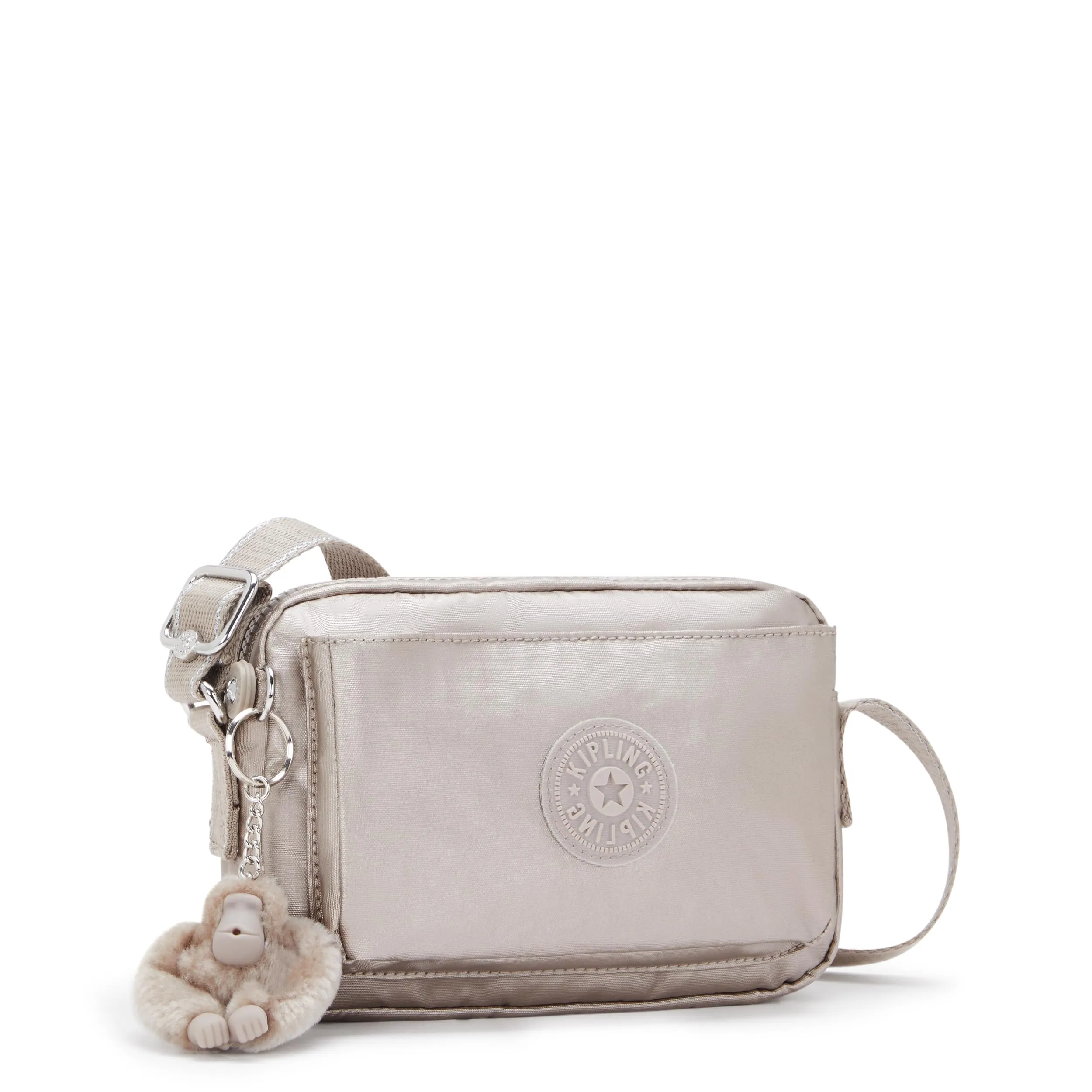 Kipling Abanu Borsa a tracolla piccola, Metallic Glow (Argento) - immagine 4