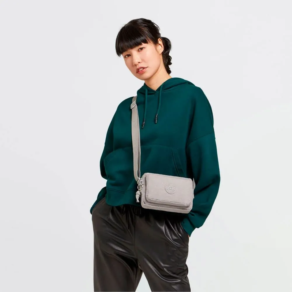 Kipling Abanu Borsa a tracolla piccola, Grey Gris - immagine 2