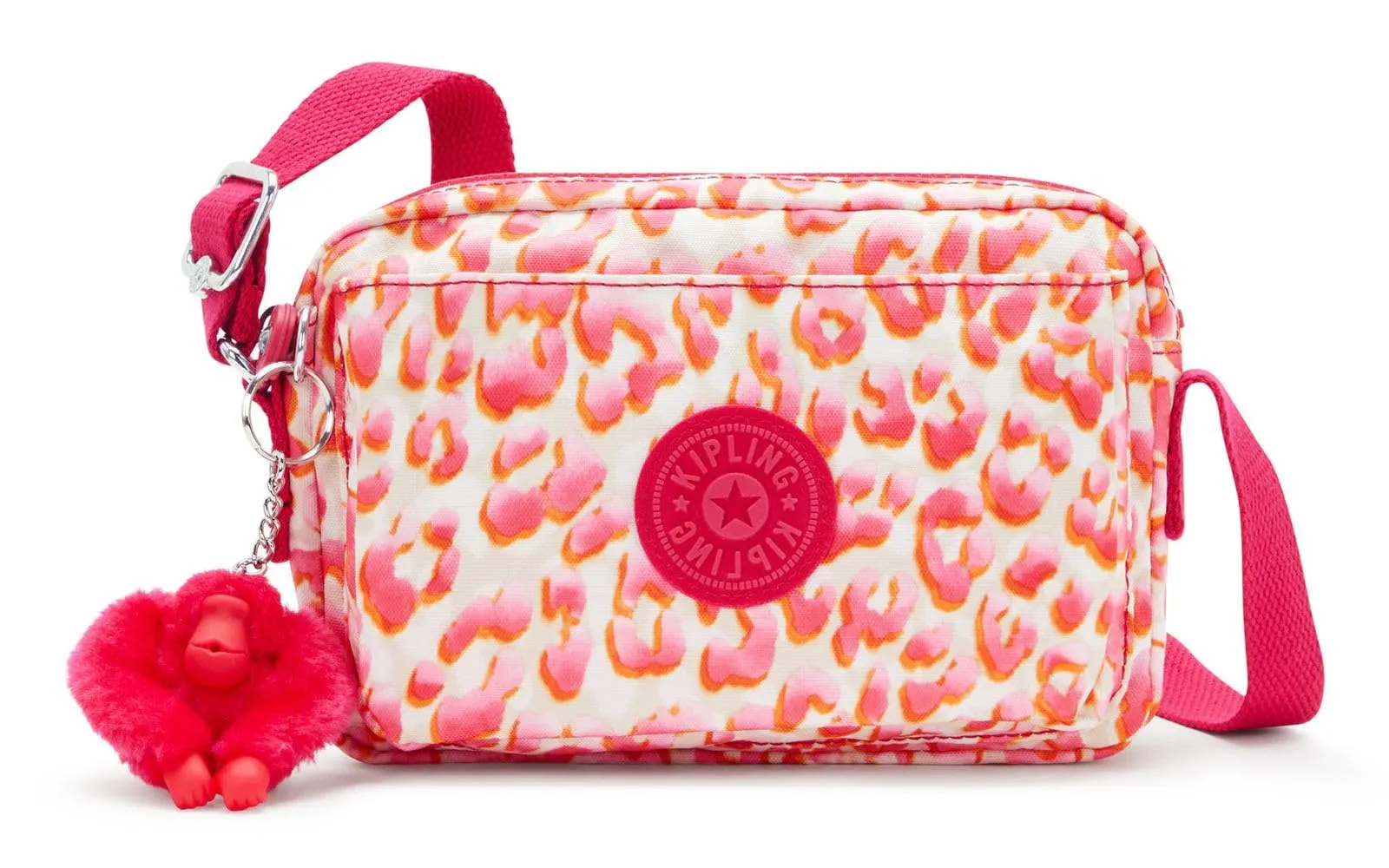 Kipling ABANU Borsa a tracolla piccola, Latin Cheetah (Rosso) - immagine 1