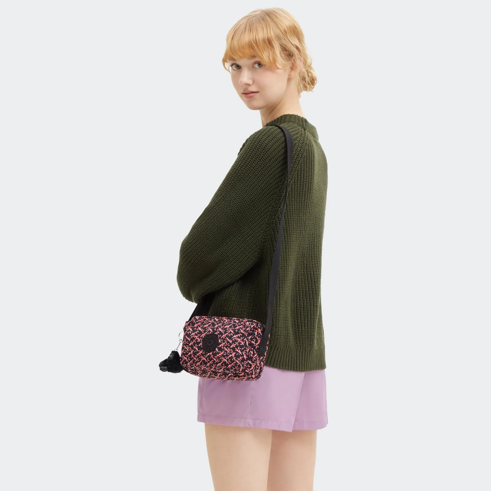 Kipling Abanu Borsa a tracolla piccola, Dancing Bouquet (Multi) - immagine 3