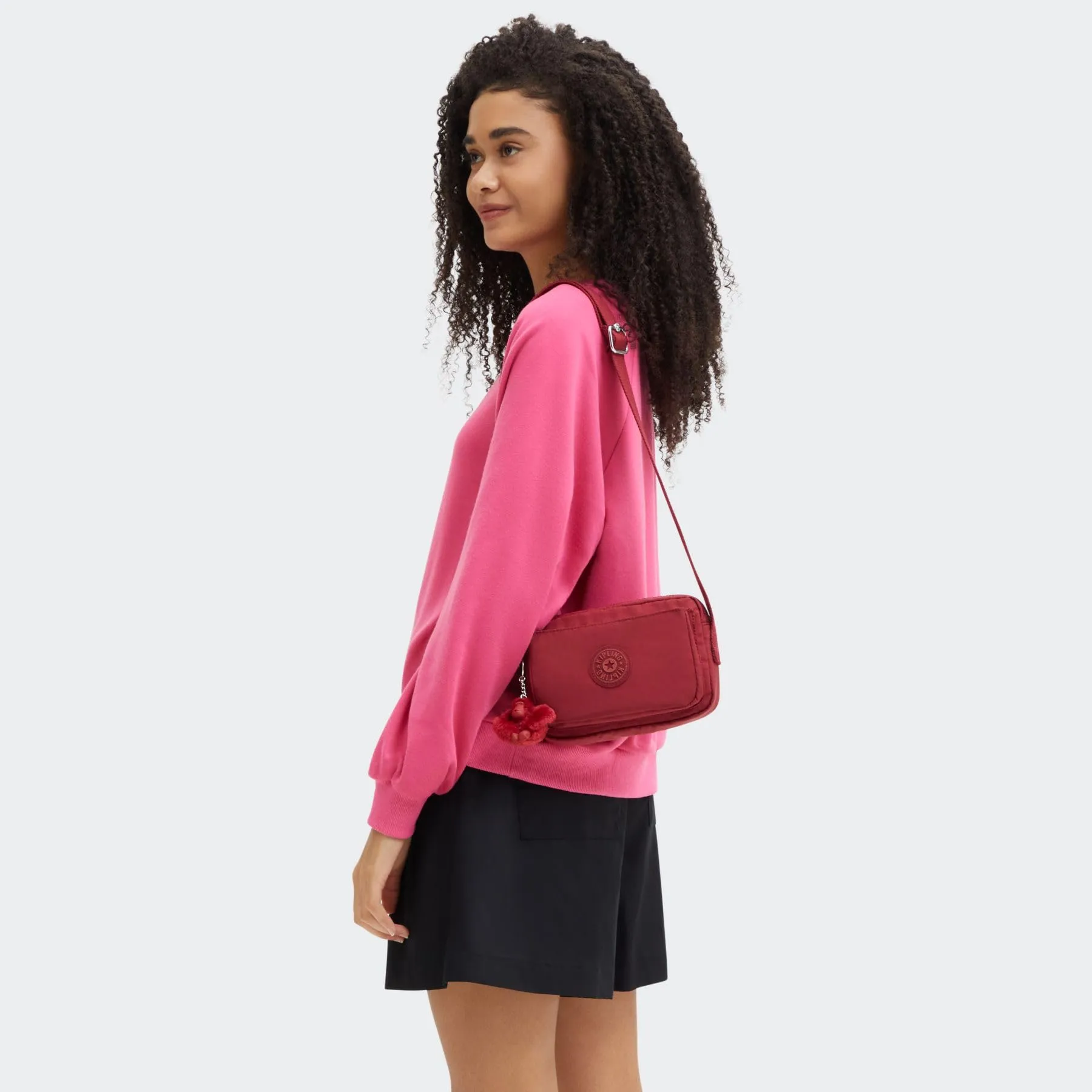 Kipling Abanu Borsa a Tracolla Piccola, Funky Red - immagine 2