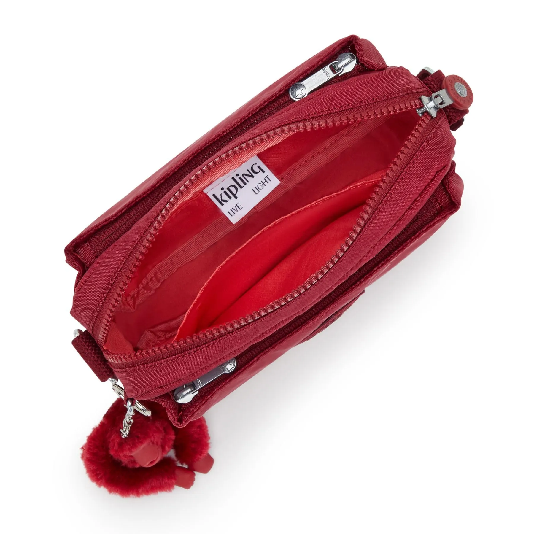 Kipling Abanu Borsa a Tracolla Piccola, Funky Red - immagine 4