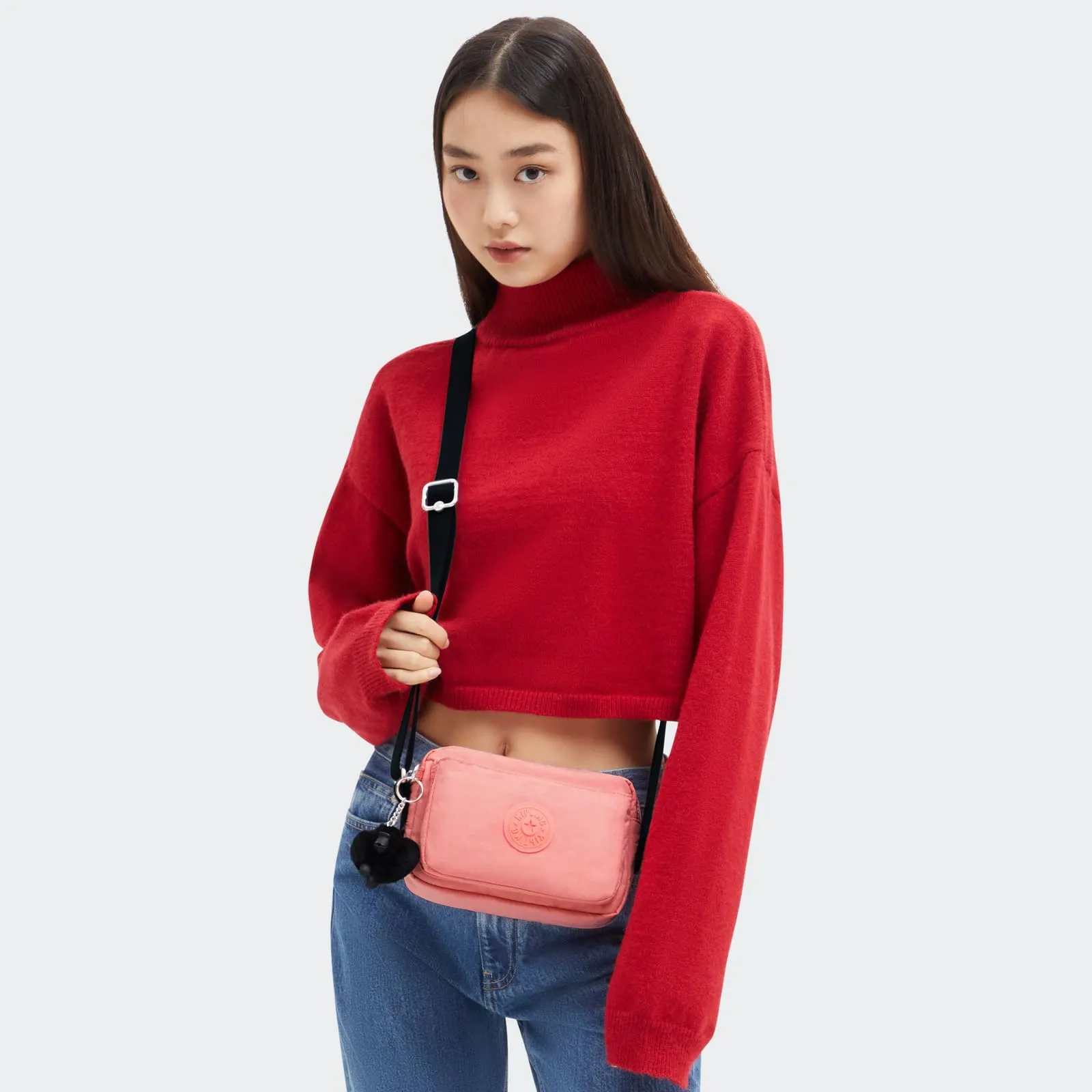 Kipling Abanu Borsa a Tracolla Piccola, Peach Peace - immagine 3