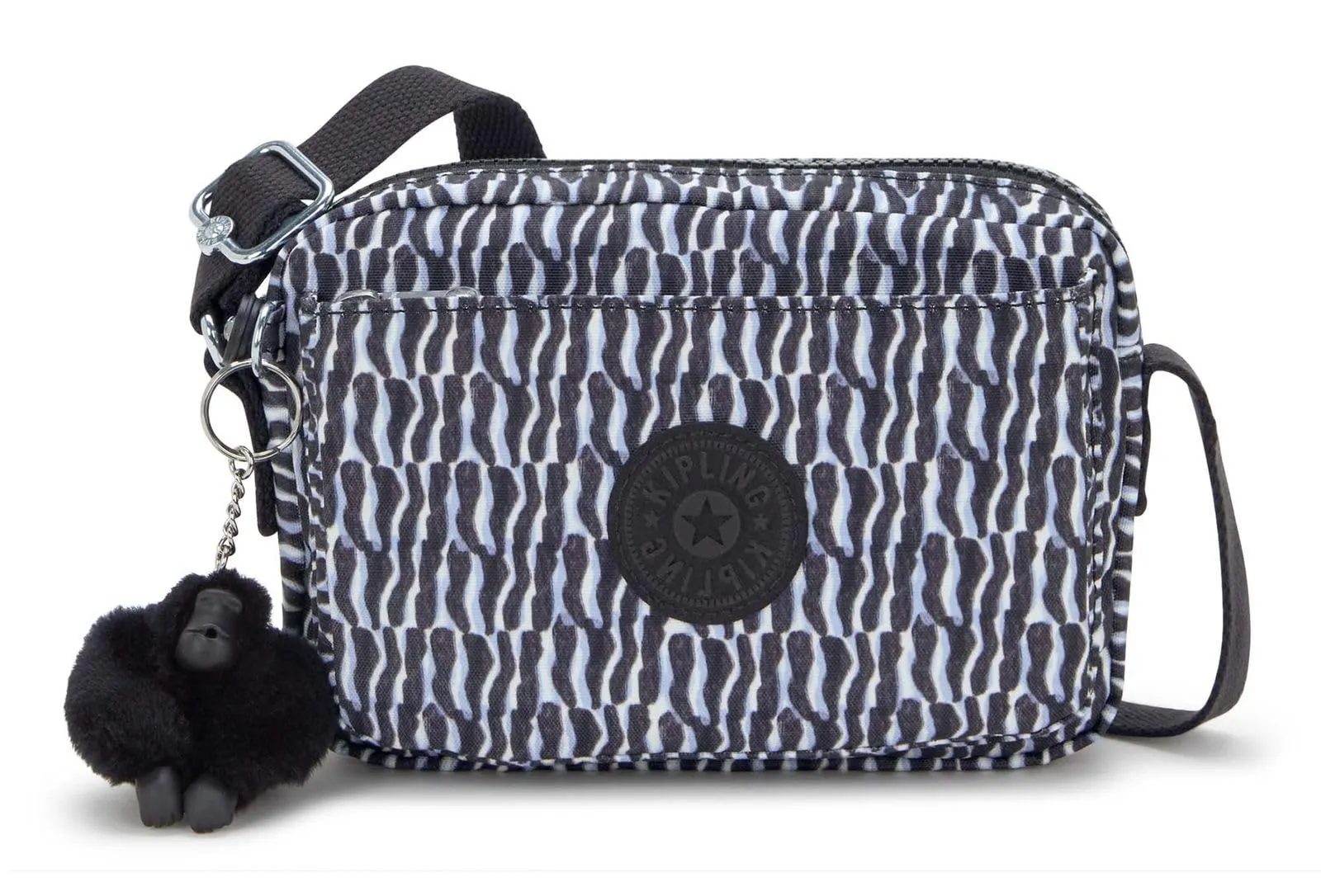 Kipling Abanu Borsa a tracolla piccola, Holiday Waves (Blu) - immagine 1