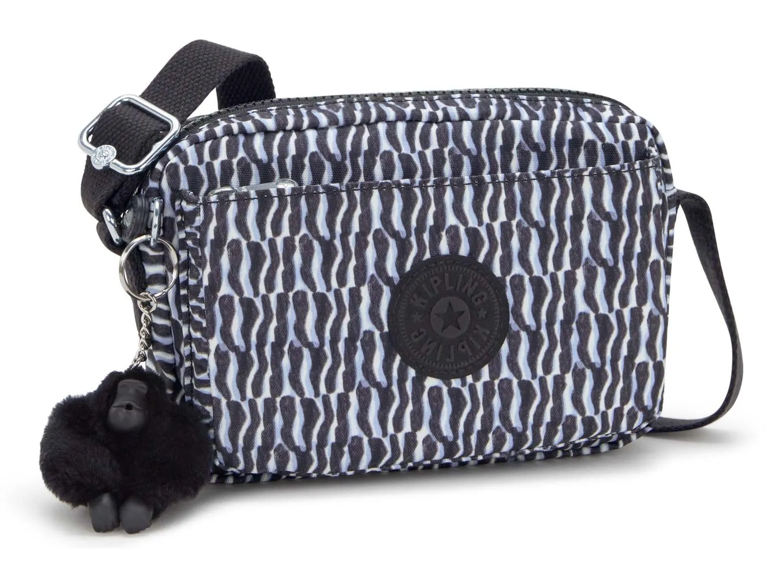 Kipling Abanu Borsa a tracolla piccola, Holiday Waves (Blu) - immagine 2