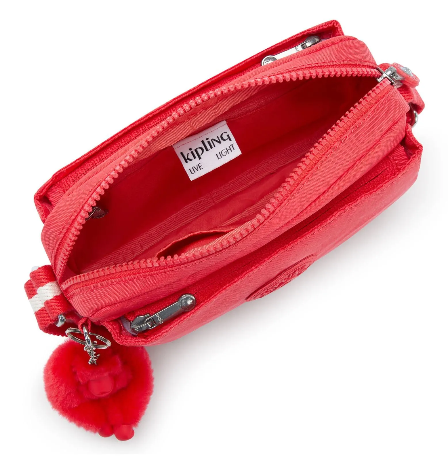 Kipling ABANU Borsa a tracolla piccola, Escape Red - immagine 4